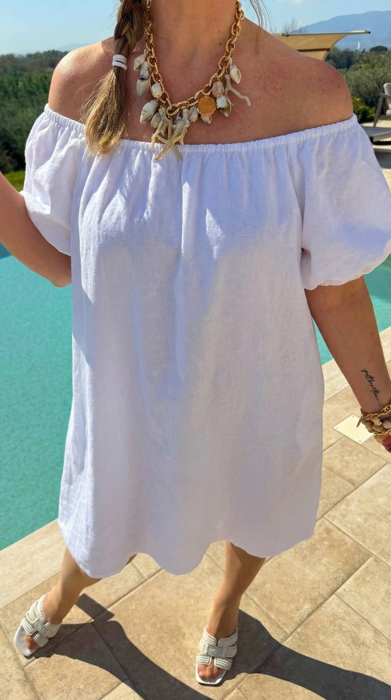 Kleid Santorini Sky *weiß*