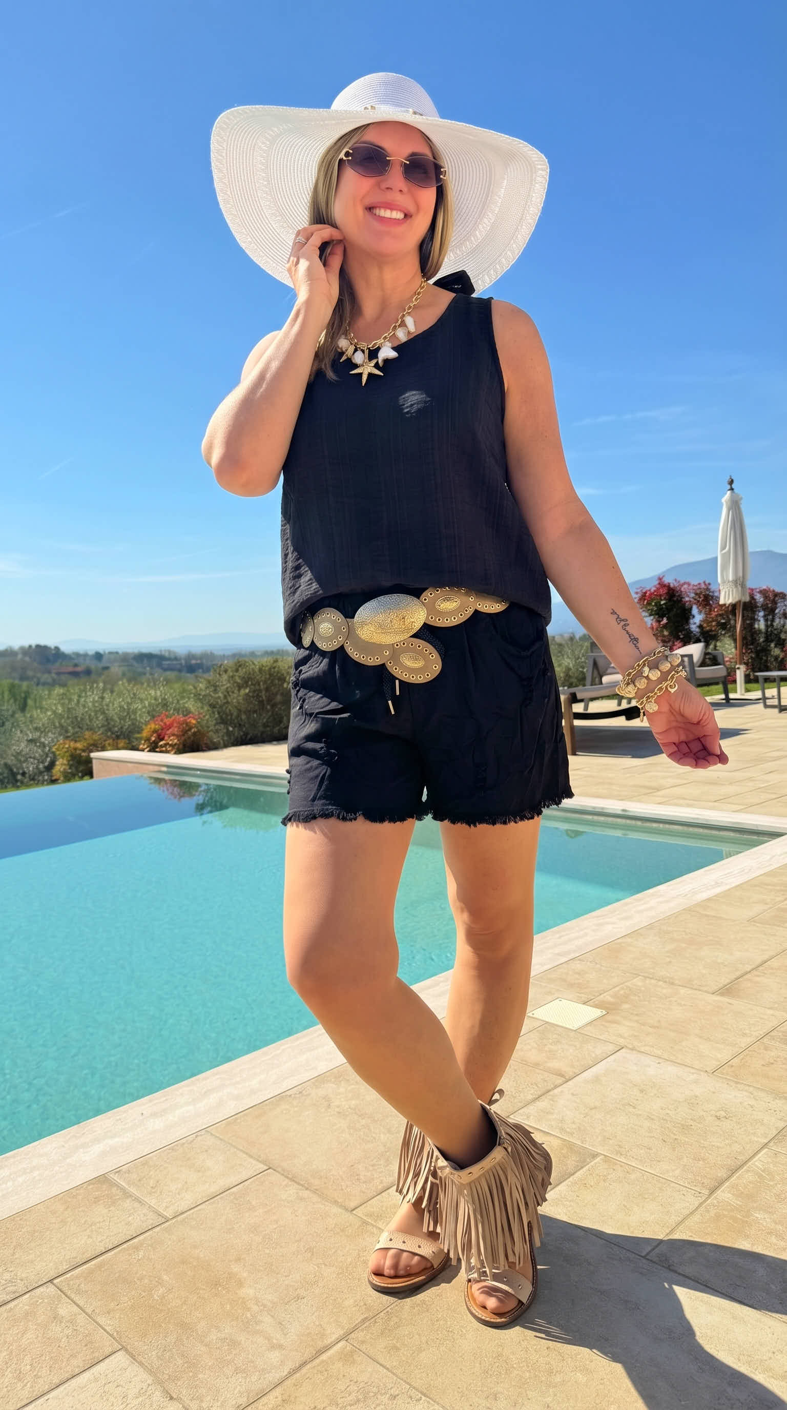 Kurze Jogpants Sunshine *Schwarz*