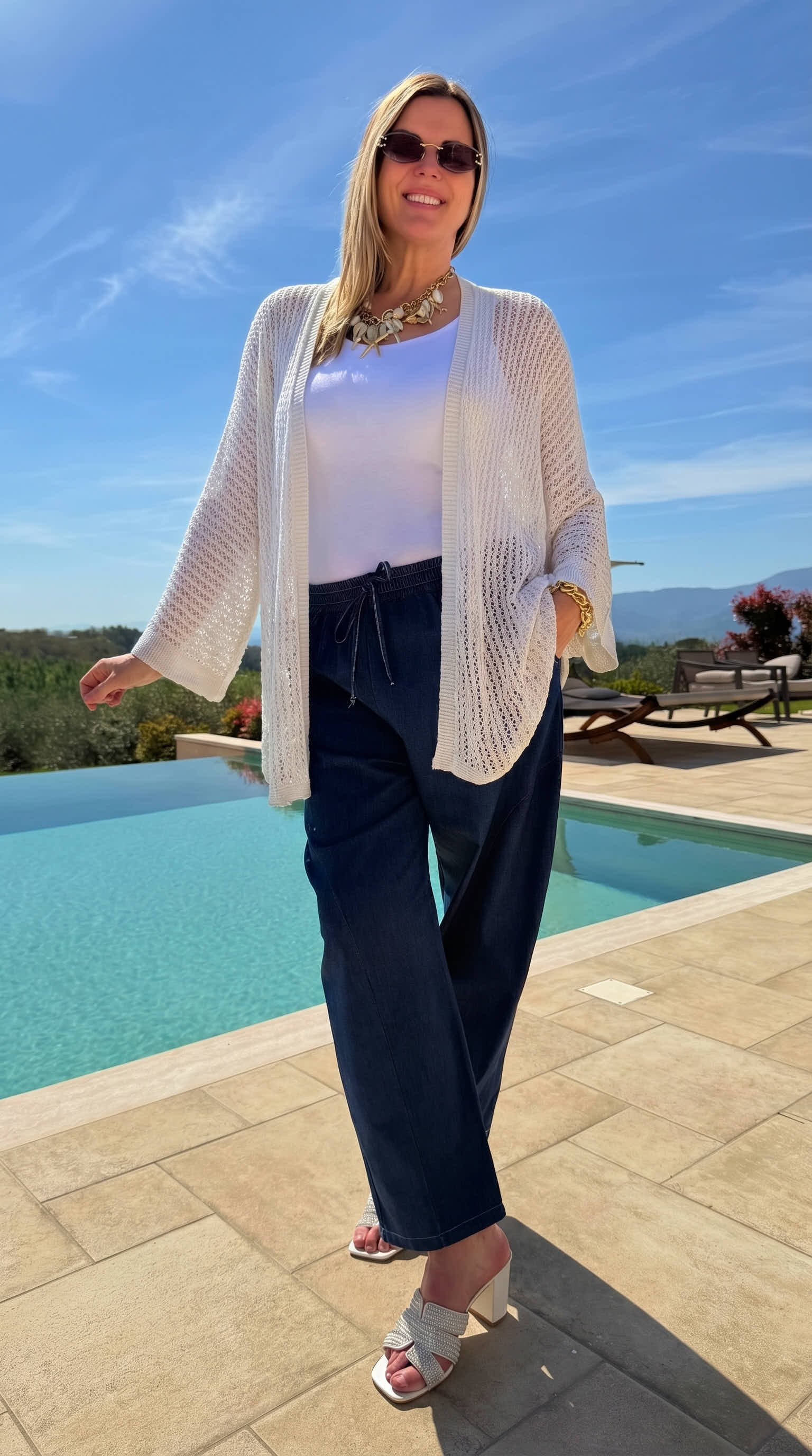 Cardigan Milano Mesh *Beige*