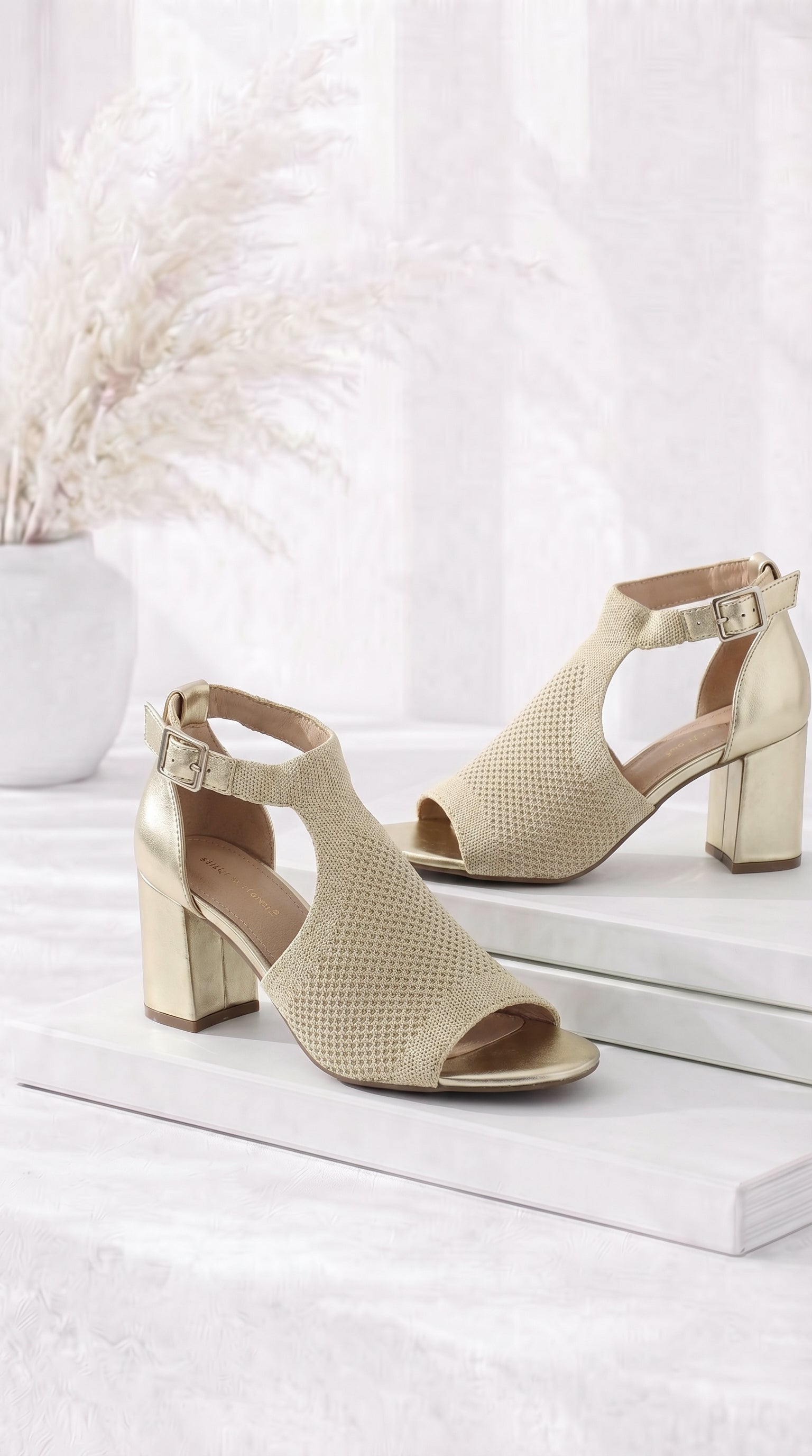 Absatzsandale Nude Classy
