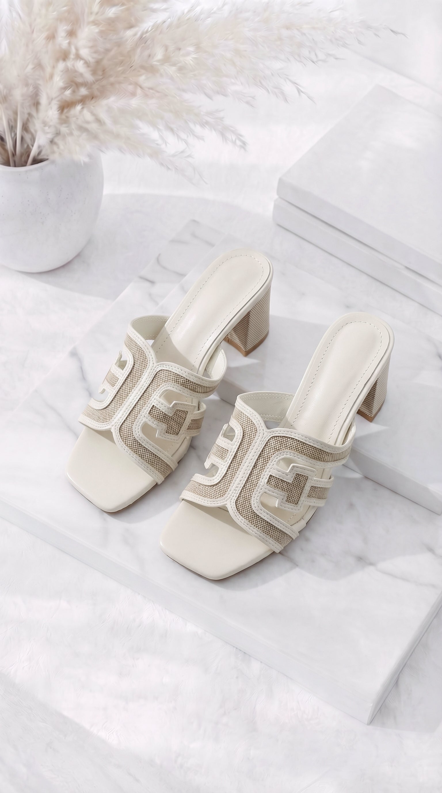 Absatzsandale Monaco Classy *Weiß*