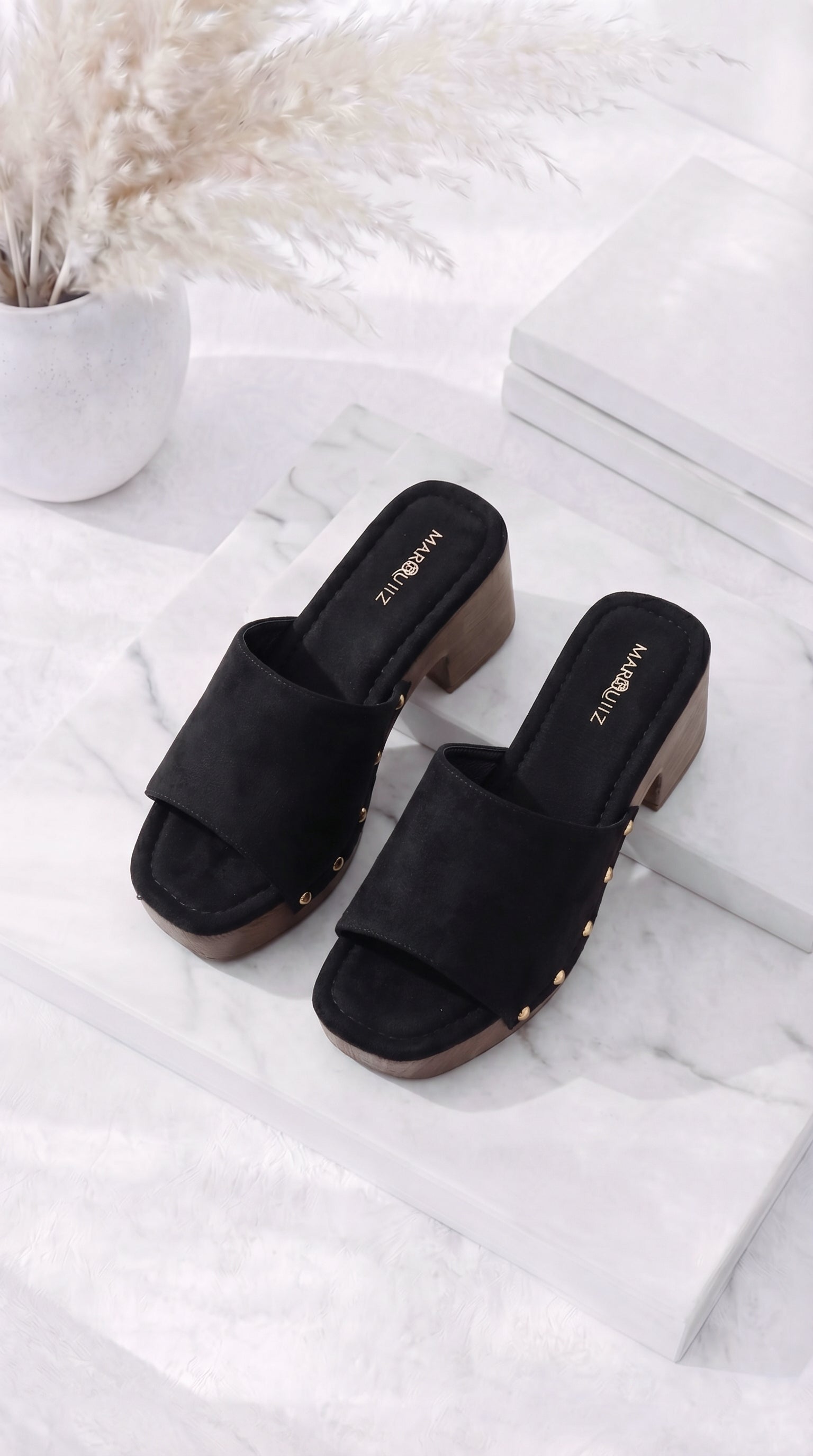 Absatzsandale Modern Edge *Schwarz*