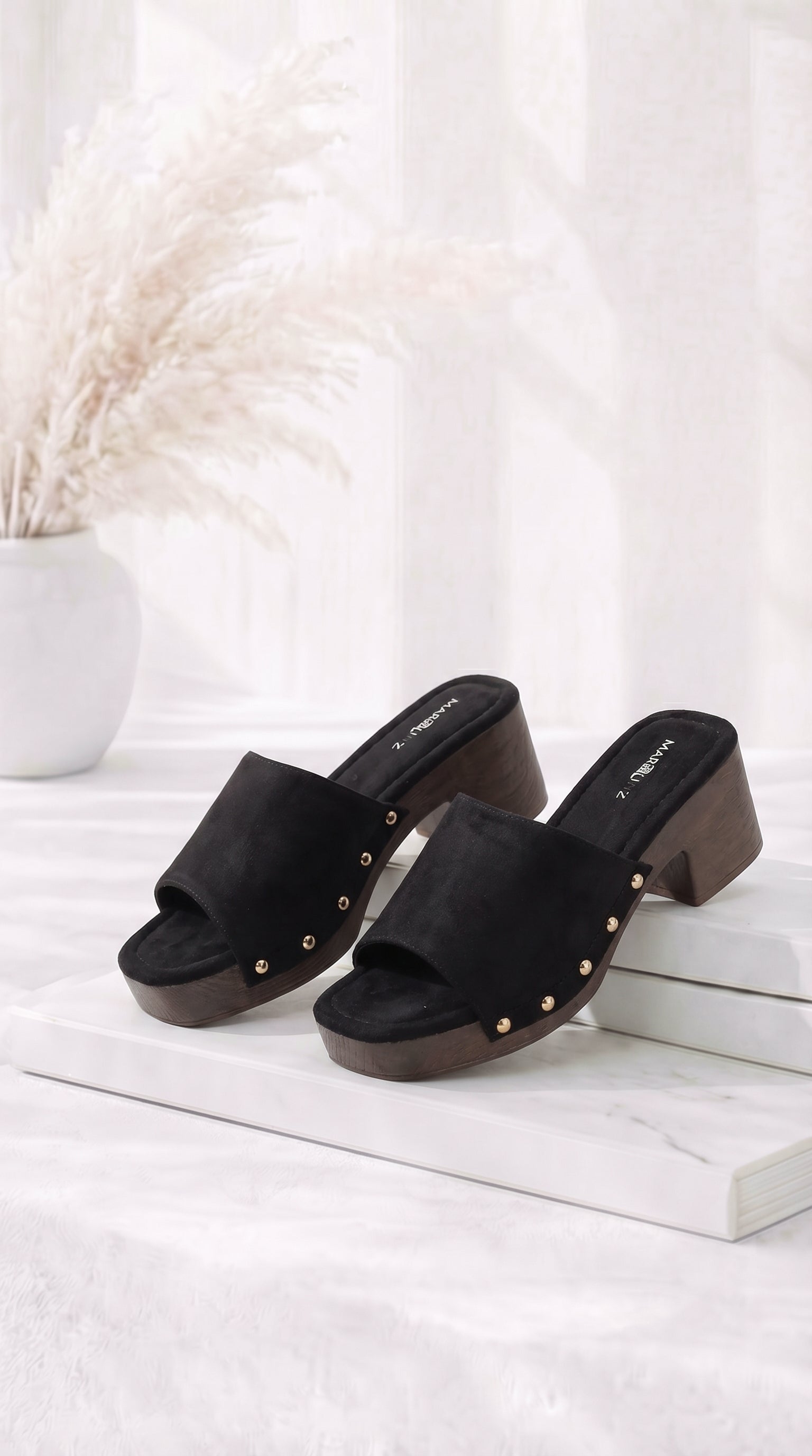 Absatzsandale Modern Edge *Schwarz*