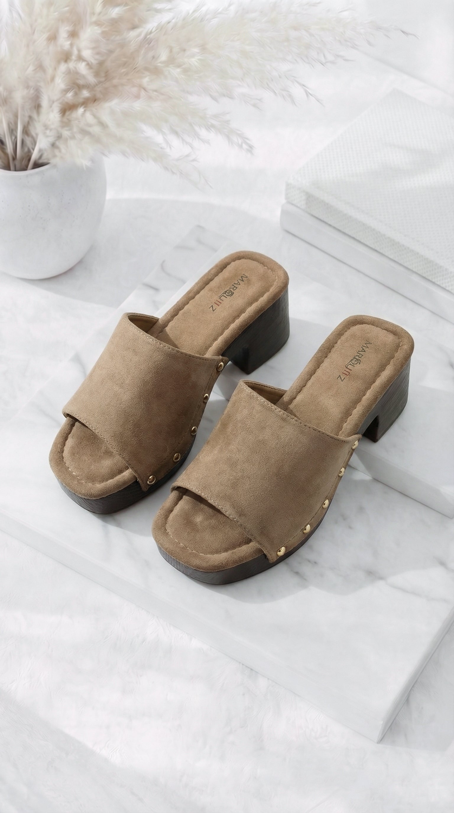 Absatzsandale Modern Edge *Taupe*