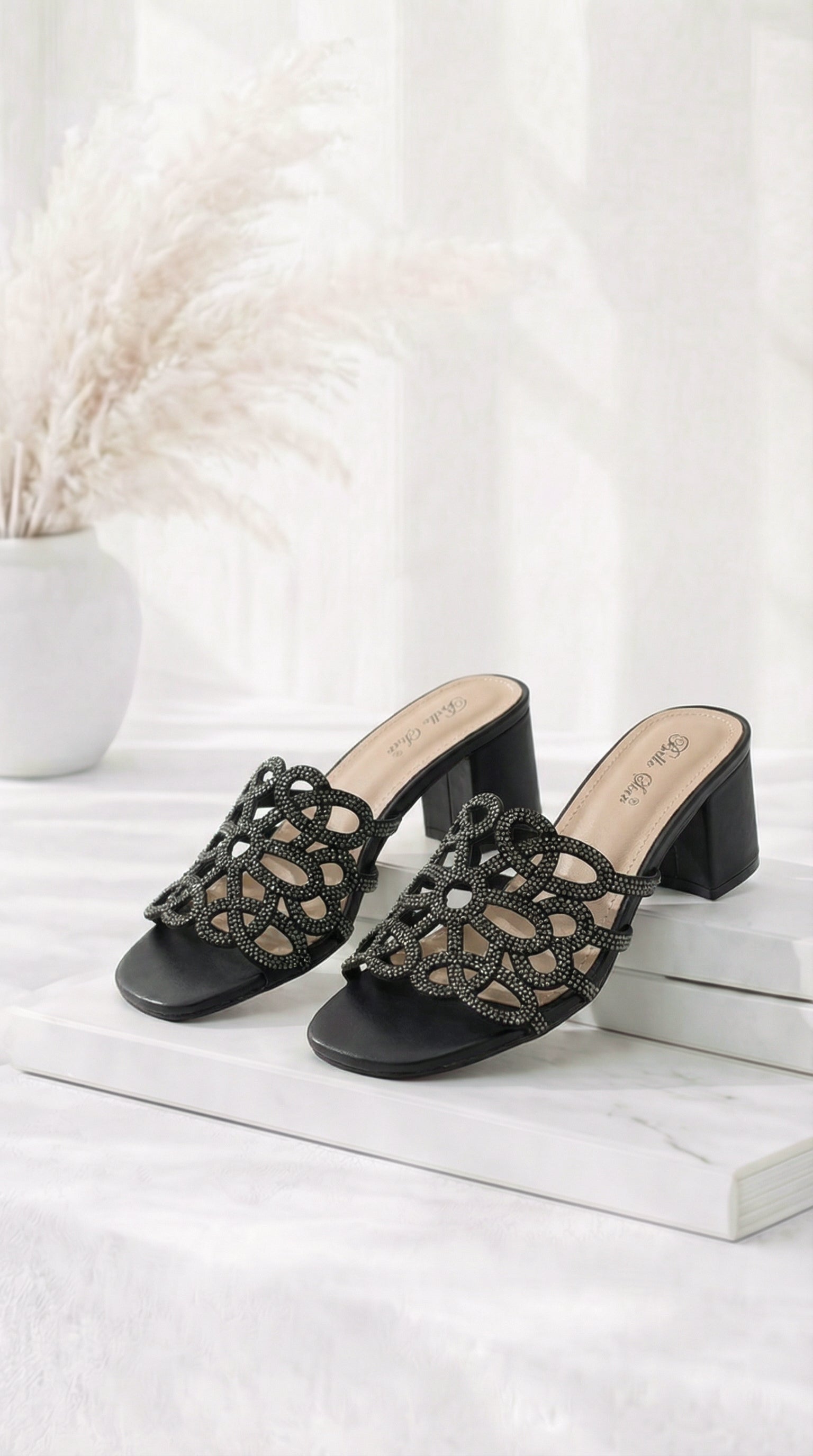 Absatzsandale Glow Step *Schwarz*