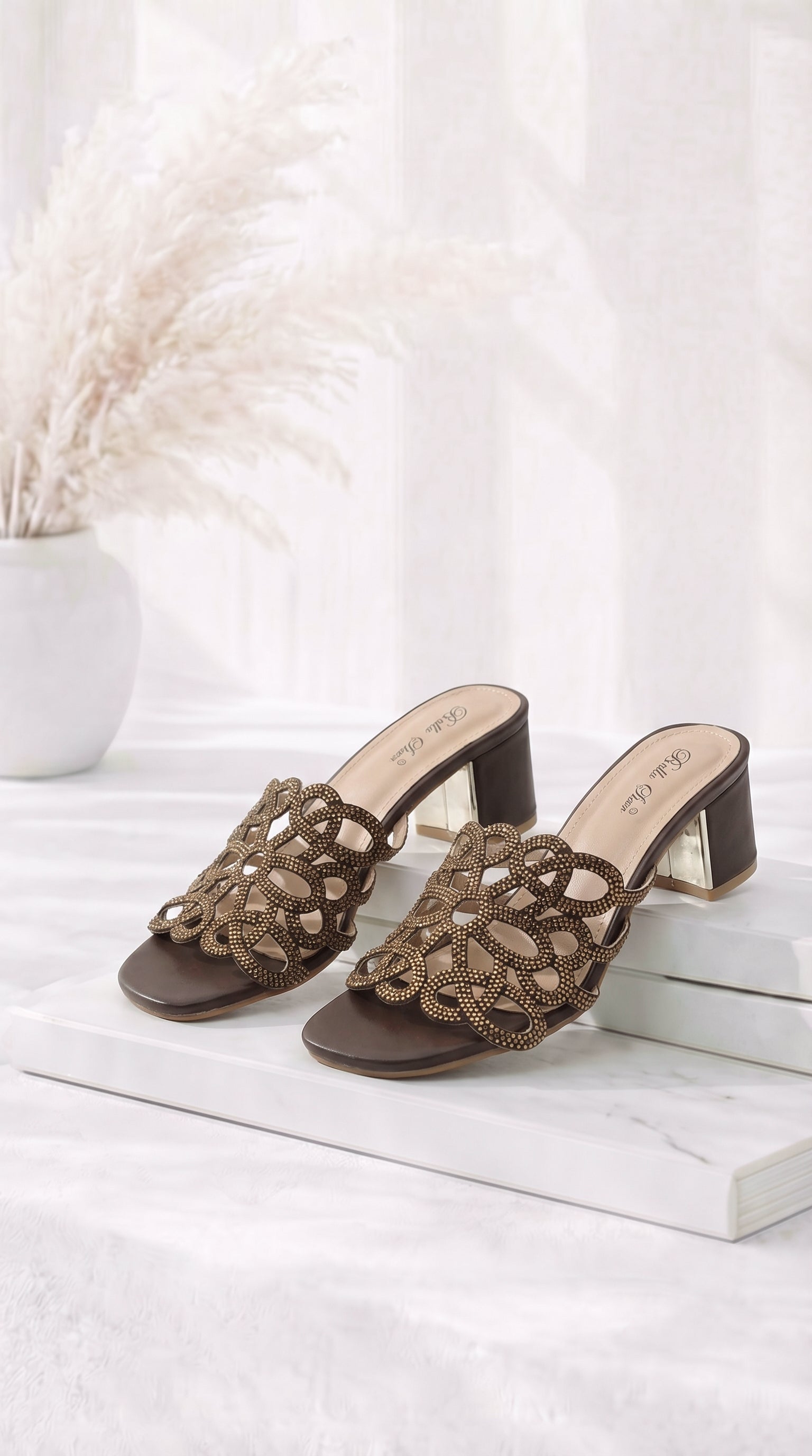 Absatzsandale Glow Step *Schoko*