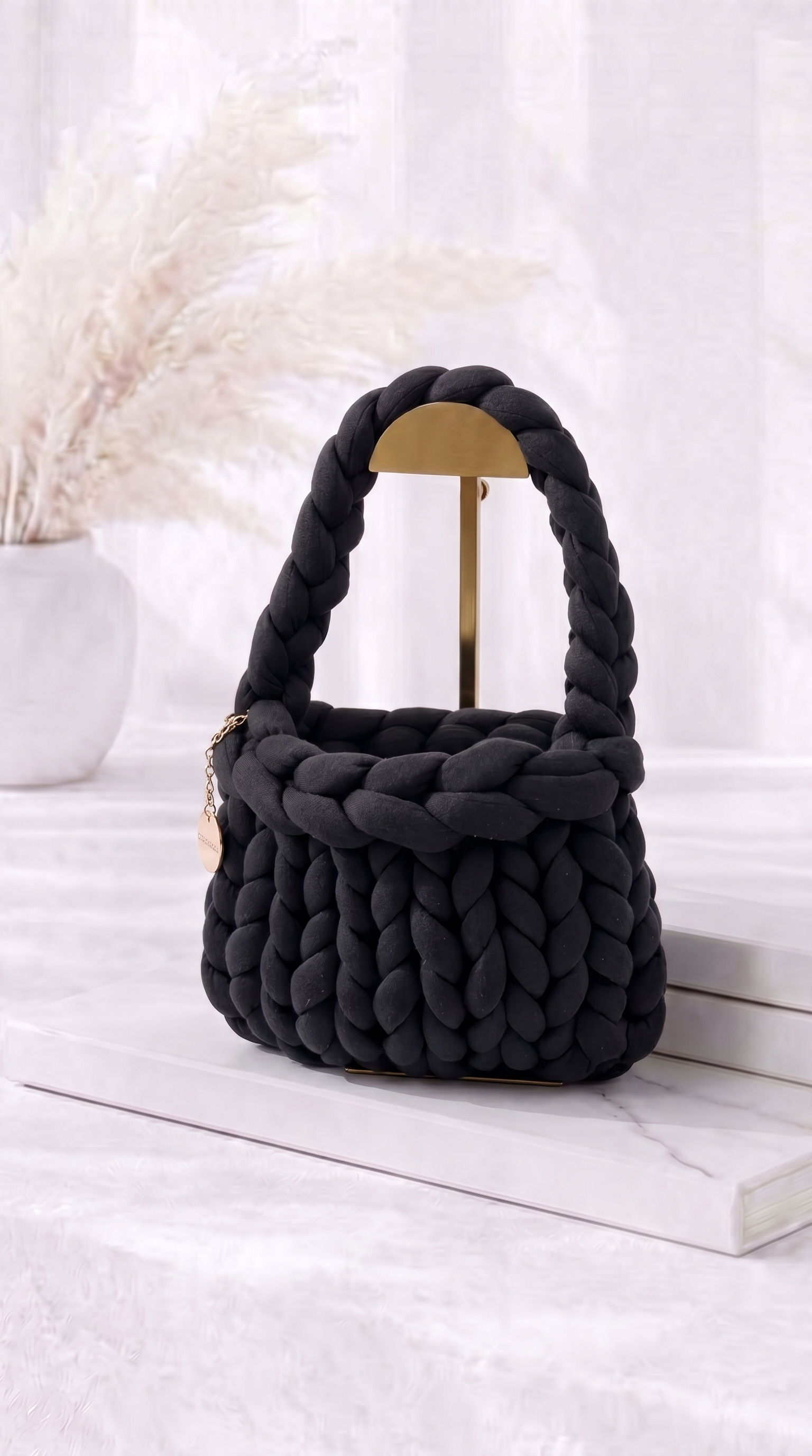Tasche Luxury Knit *Schwarz*