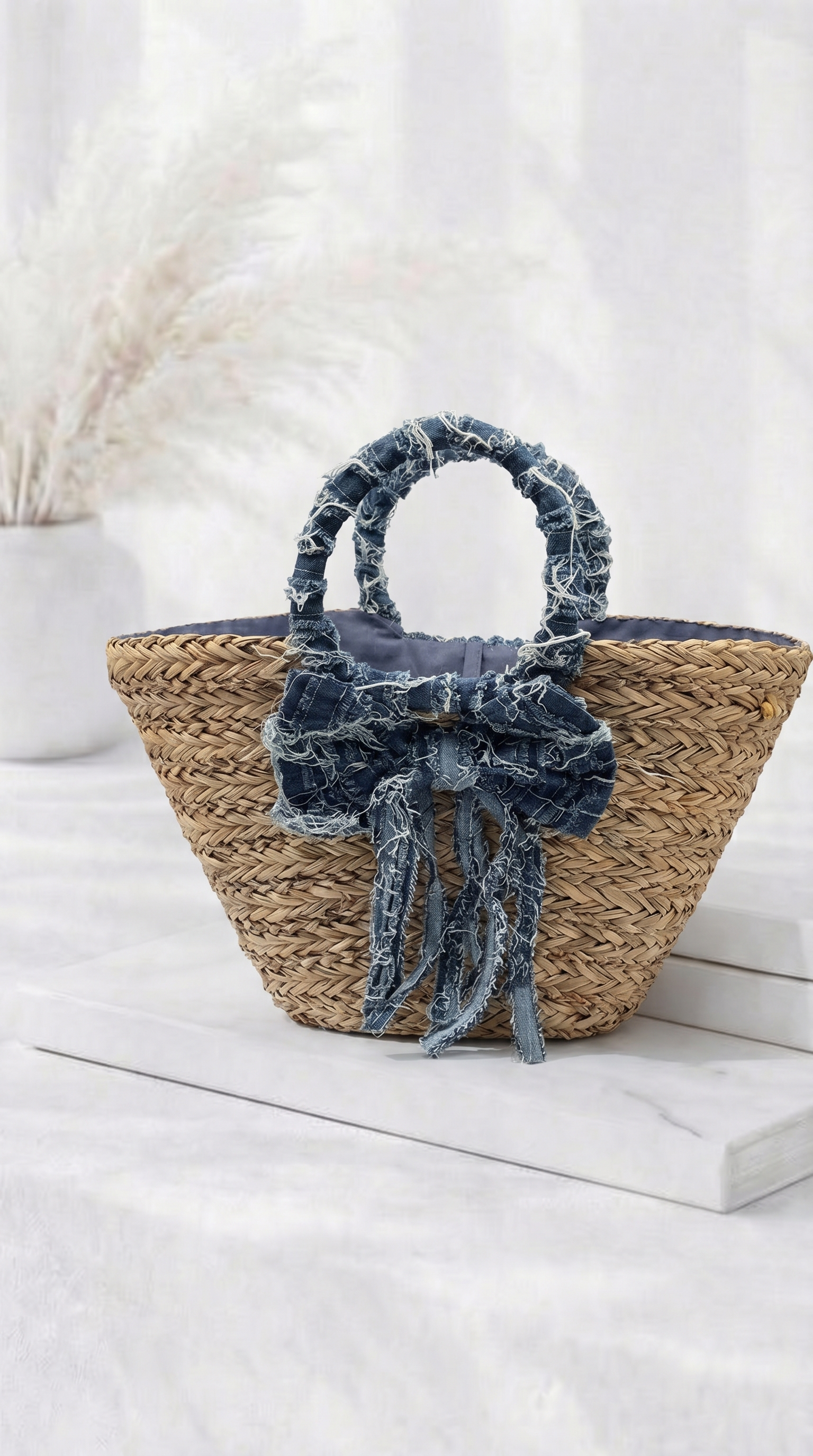 Tasche Blue Bow