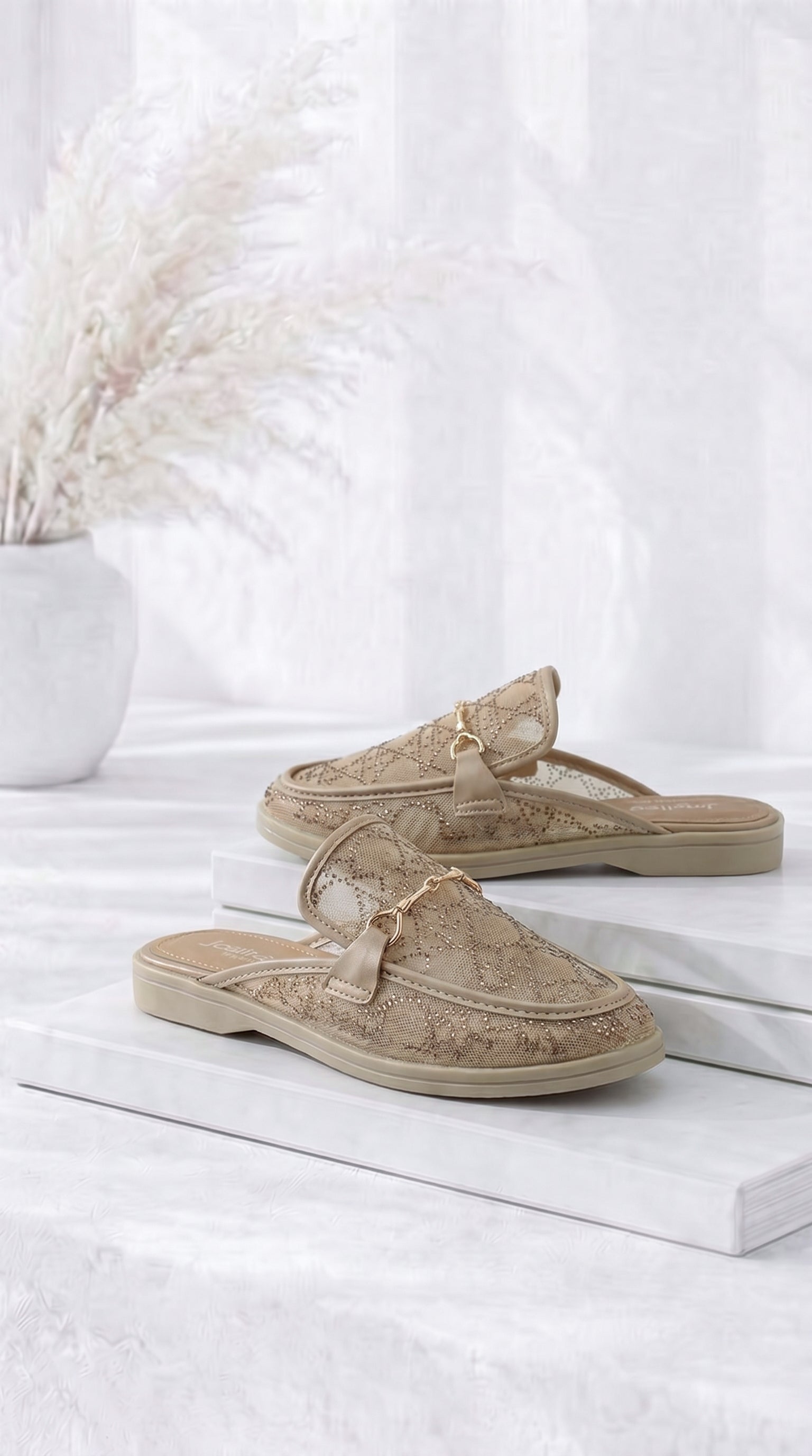 Sandale Sparkle Chic *Beige*
