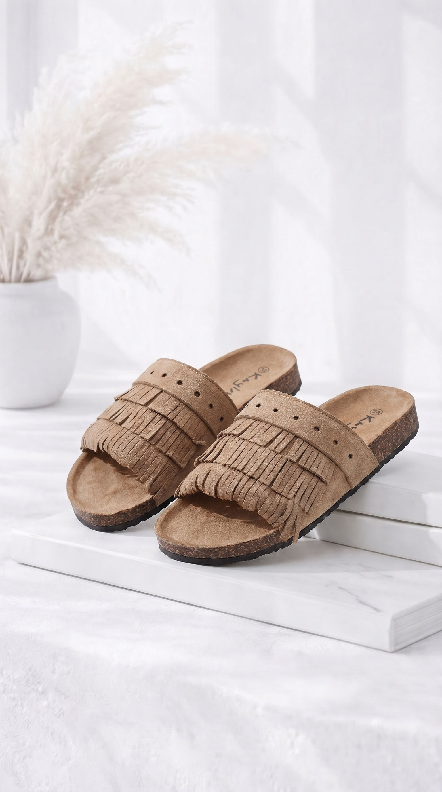 Sandale Fringe Walk *Camel*