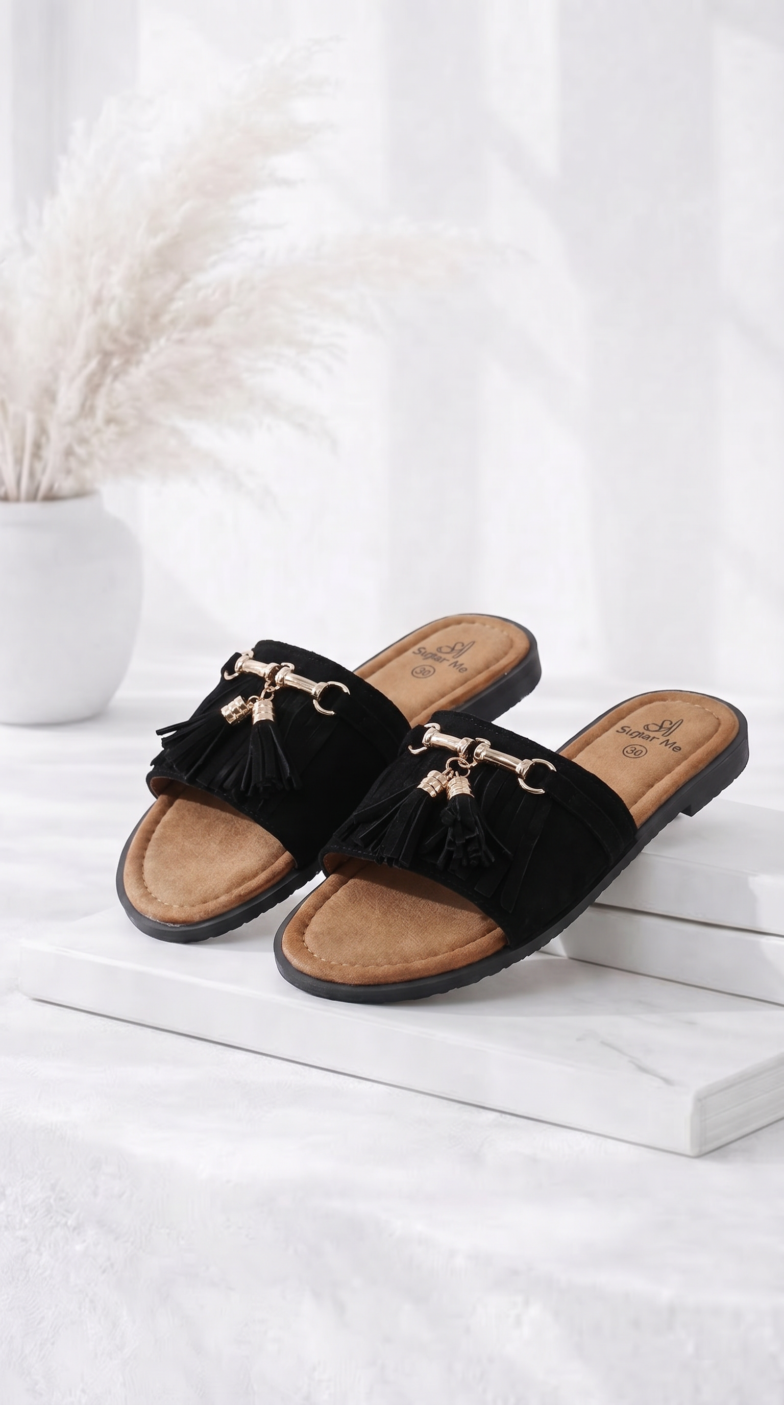Sandale Tassel Walk *Schwarz*