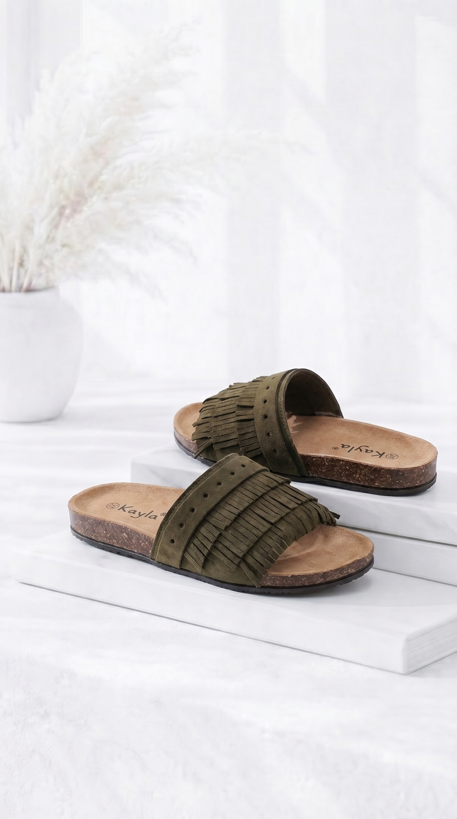 Sandale Fringe Walk *Khaki*