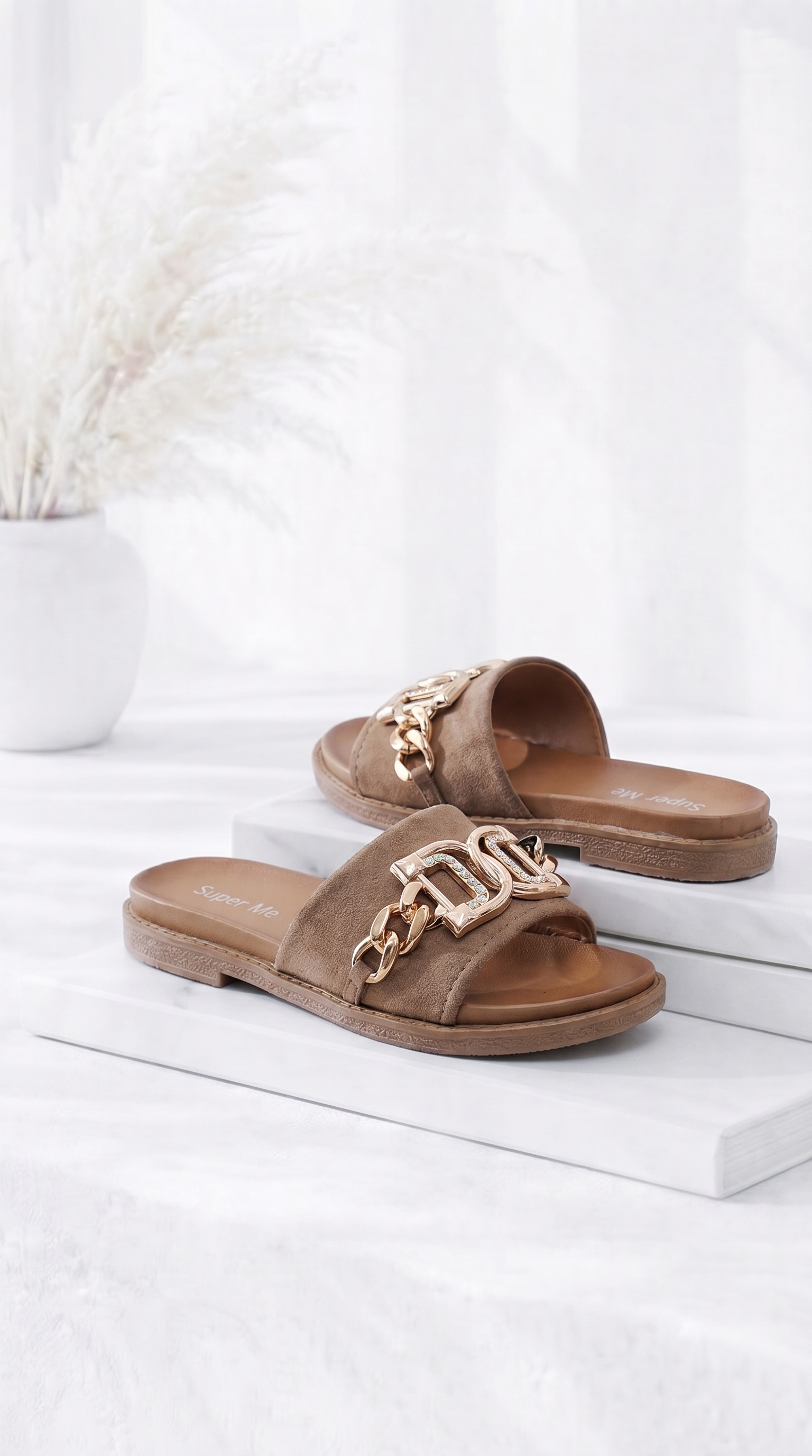 Sandale Gold Chain *Taupe*