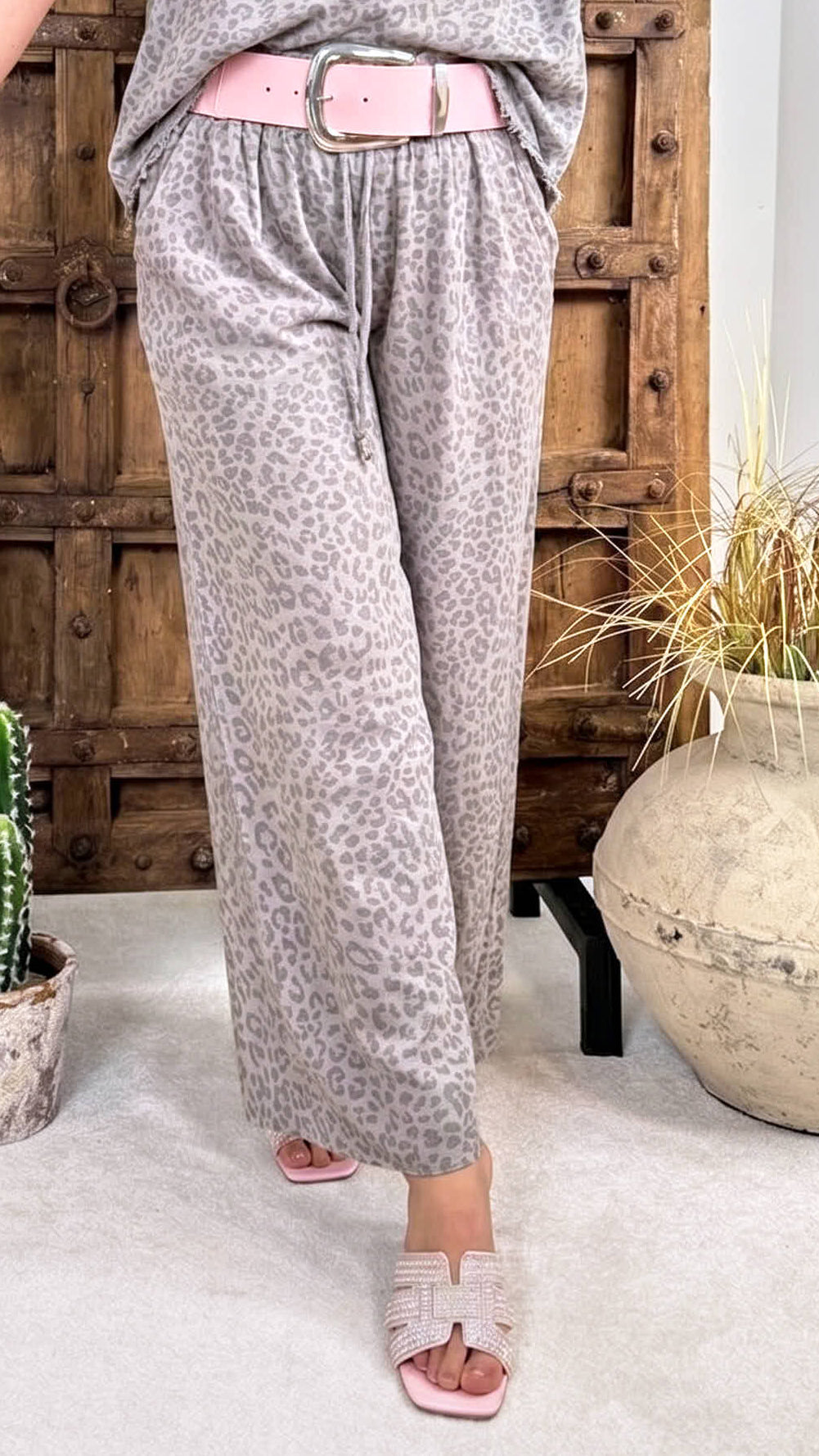 Leinen Hose Wild Comfort *Taupe*