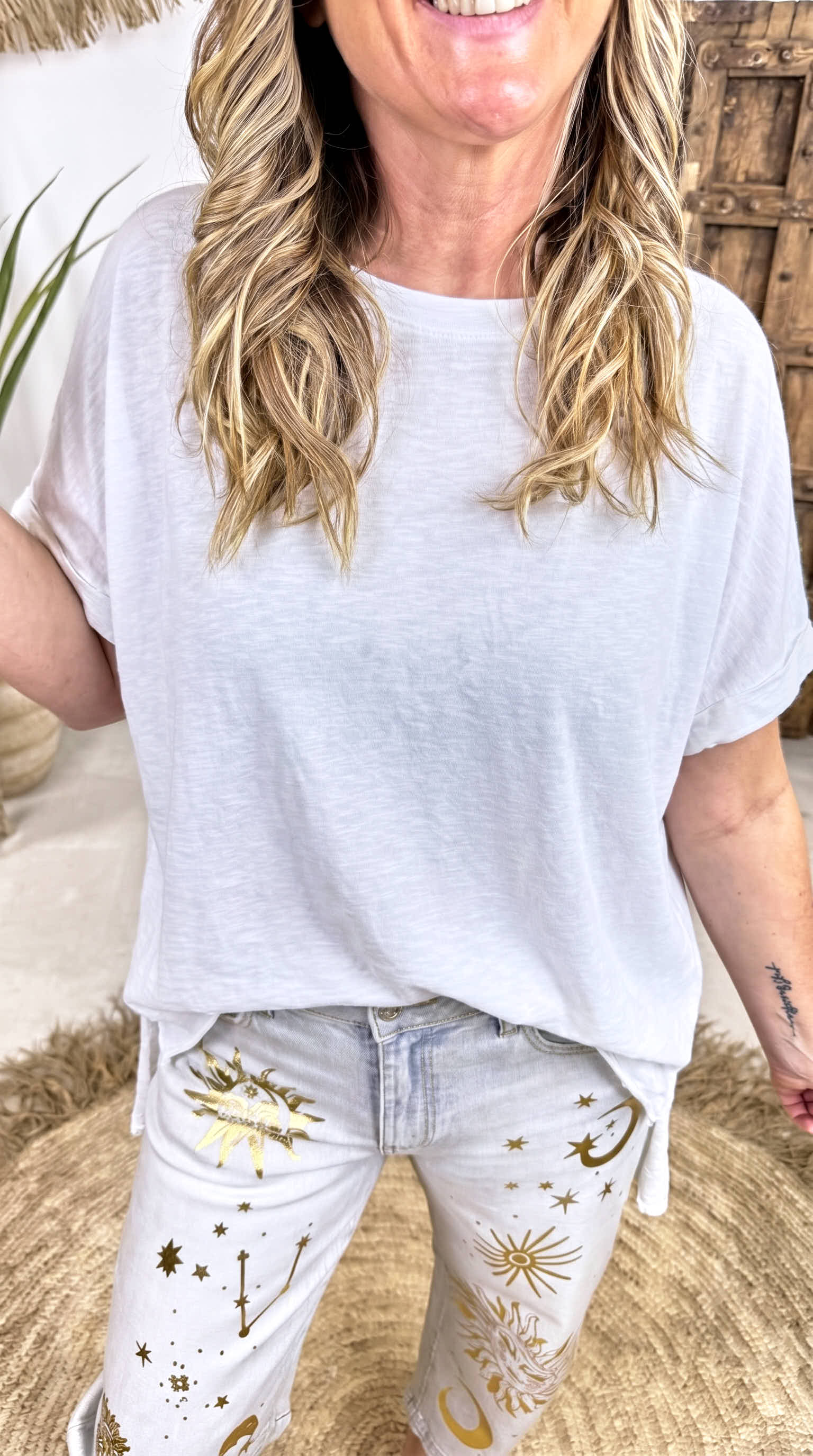 Oversized Shirt Soul Beauty *Weiß*