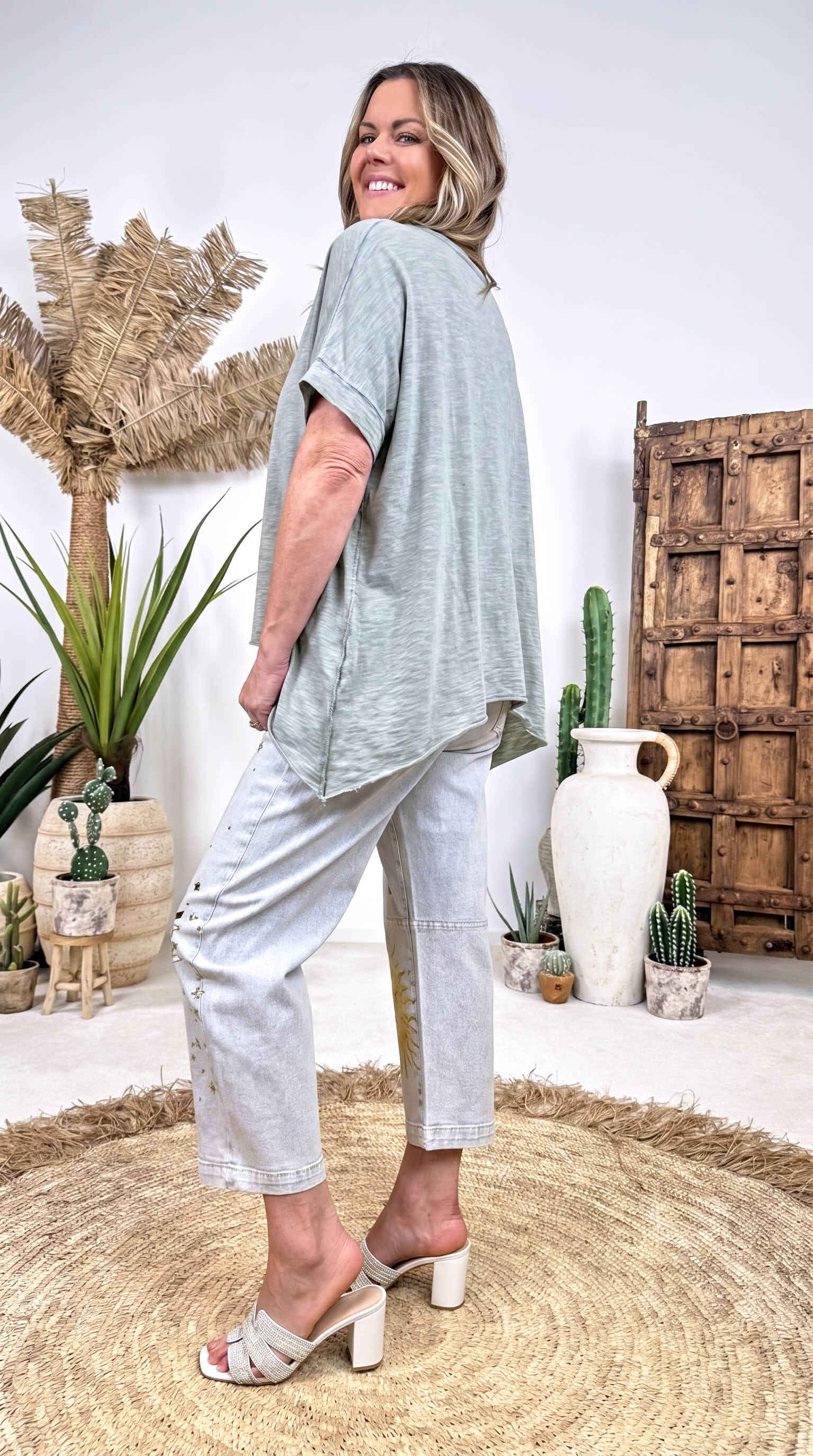 Oversized Shirt Soul Beauty *Khaki*