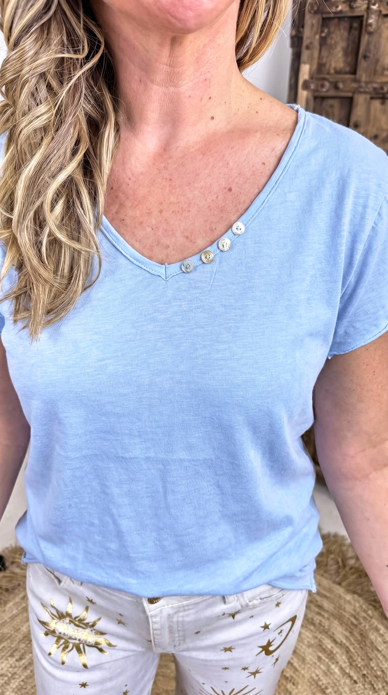 T-Shirt Little Detail *Blau*
