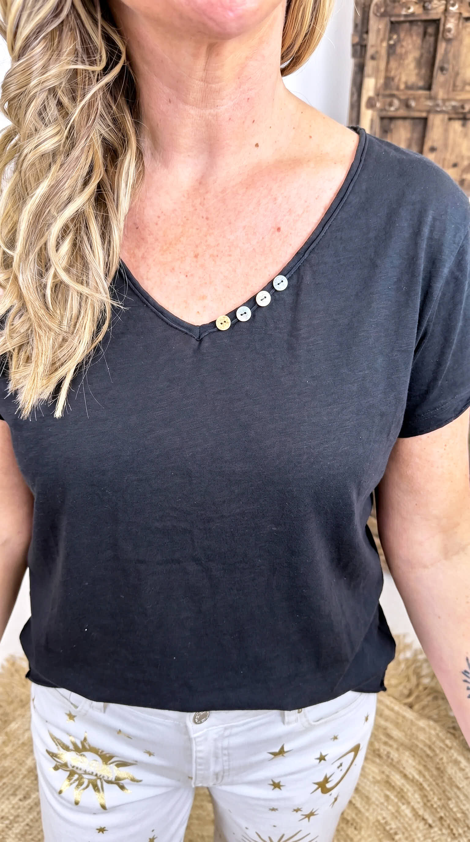 T-Shirt Little Detail *Schwarz*