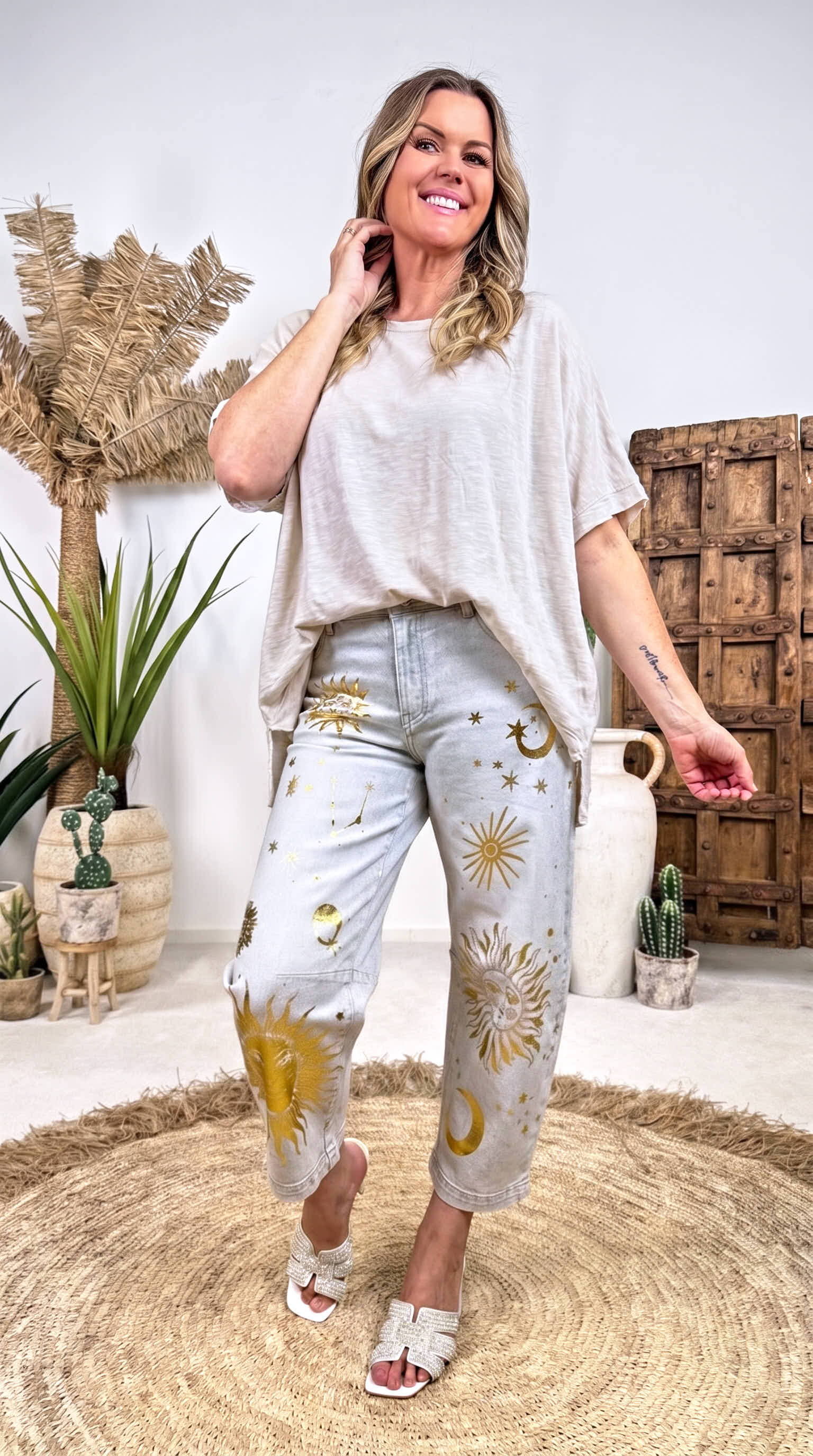 Oversized Shirt Soul Beauty *Beige*
