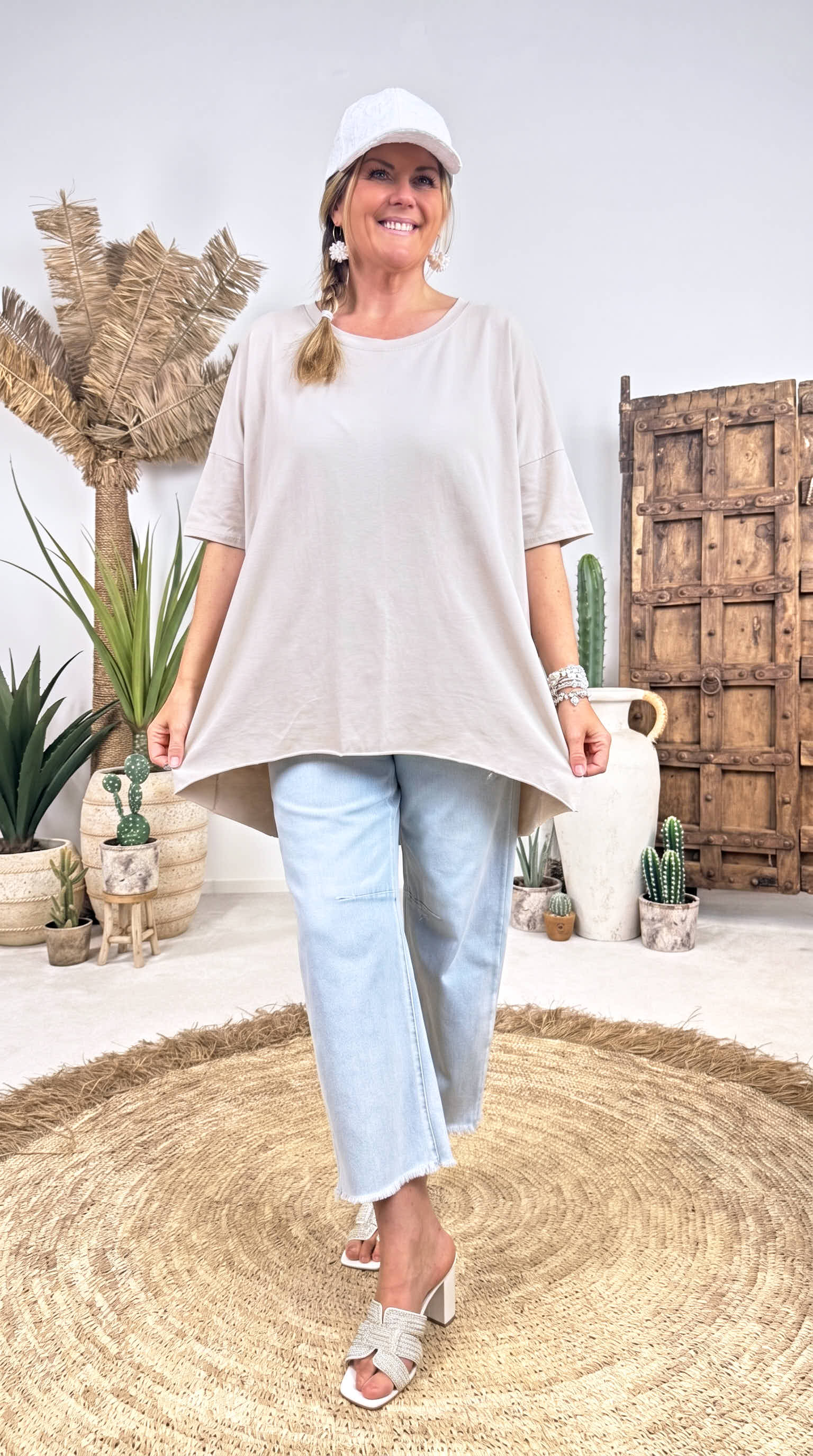 Oversized Shirt Power Mood *Beige*