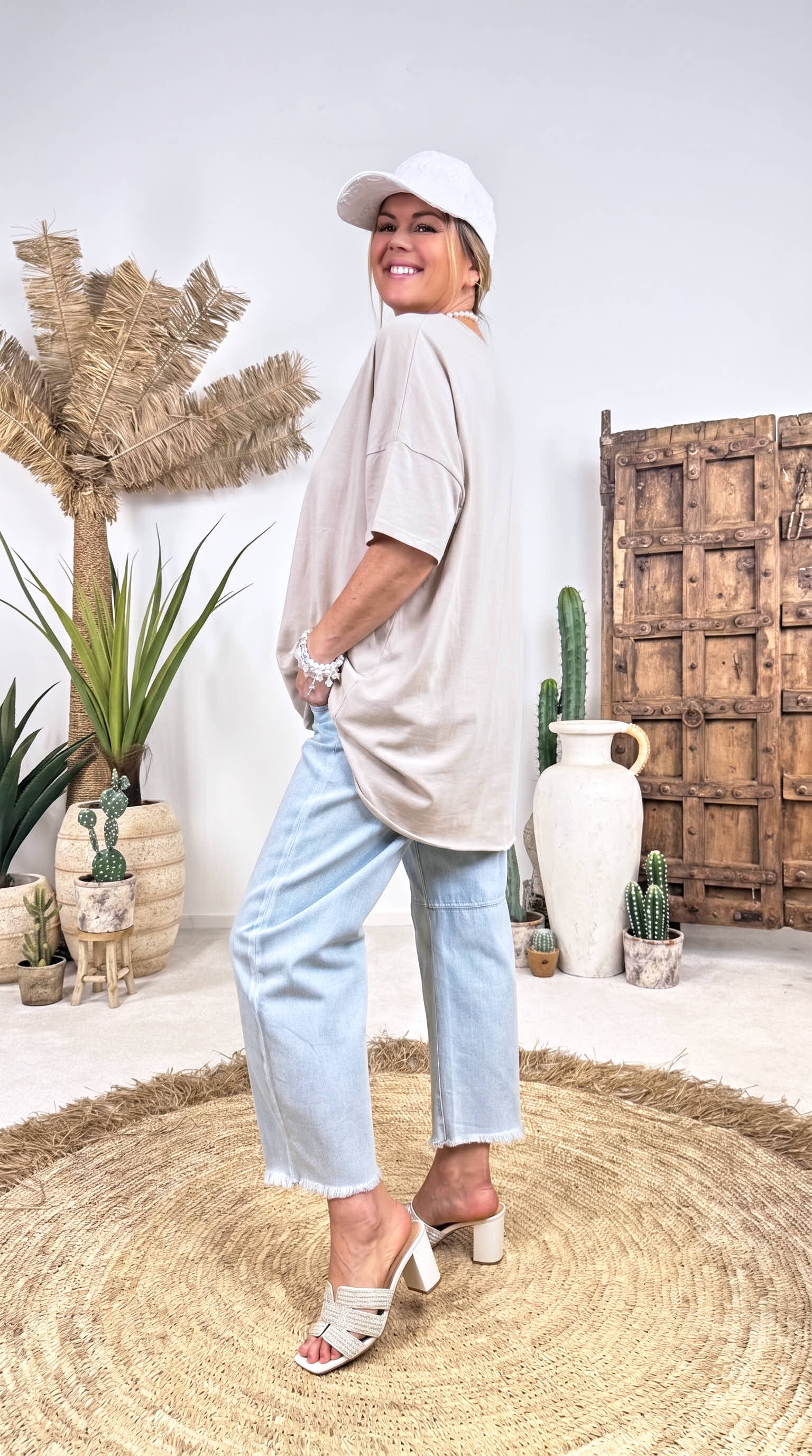 Oversized Shirt Power Mood *Beige*