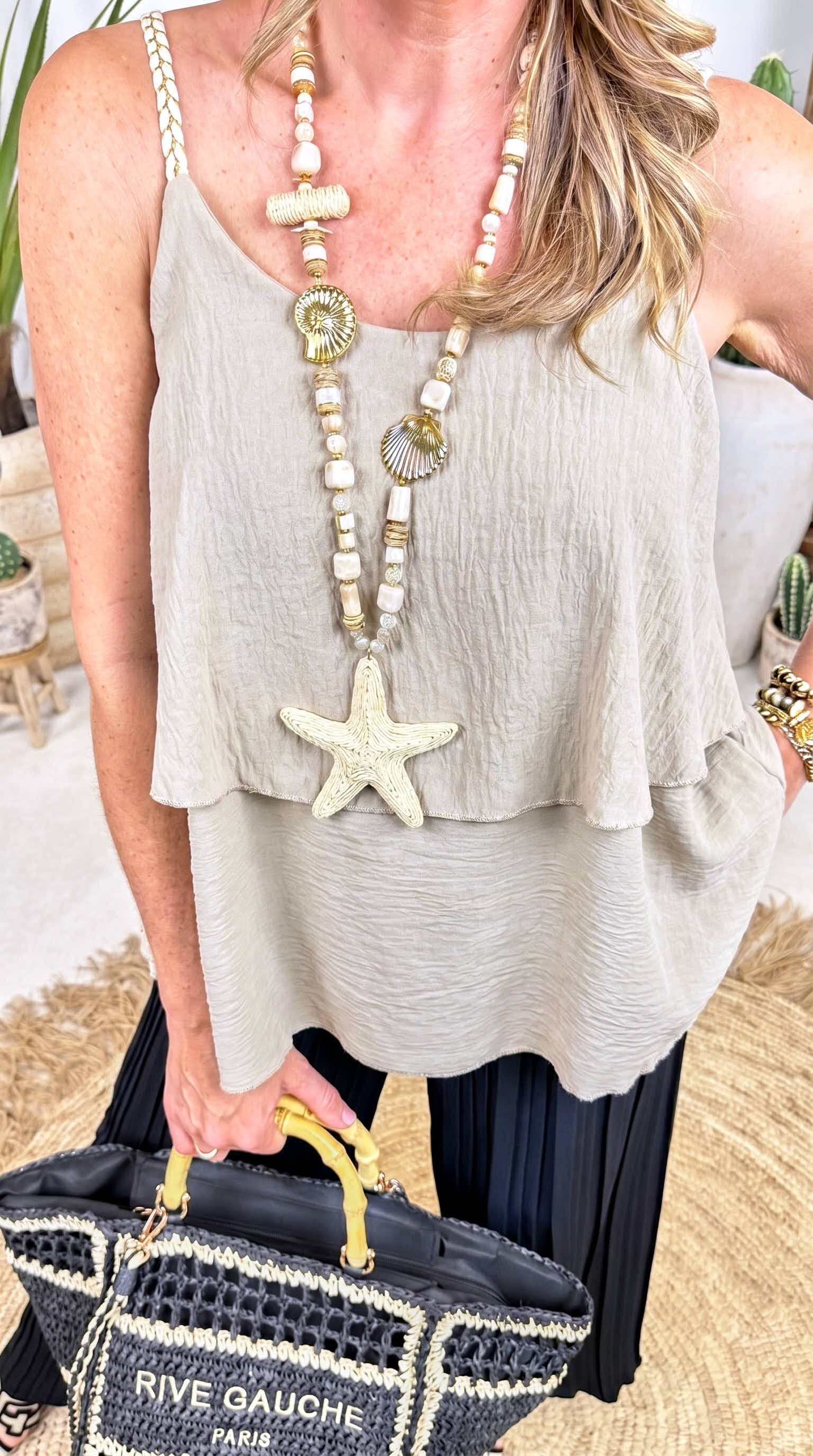 Top Soft Shoulder *Beige*