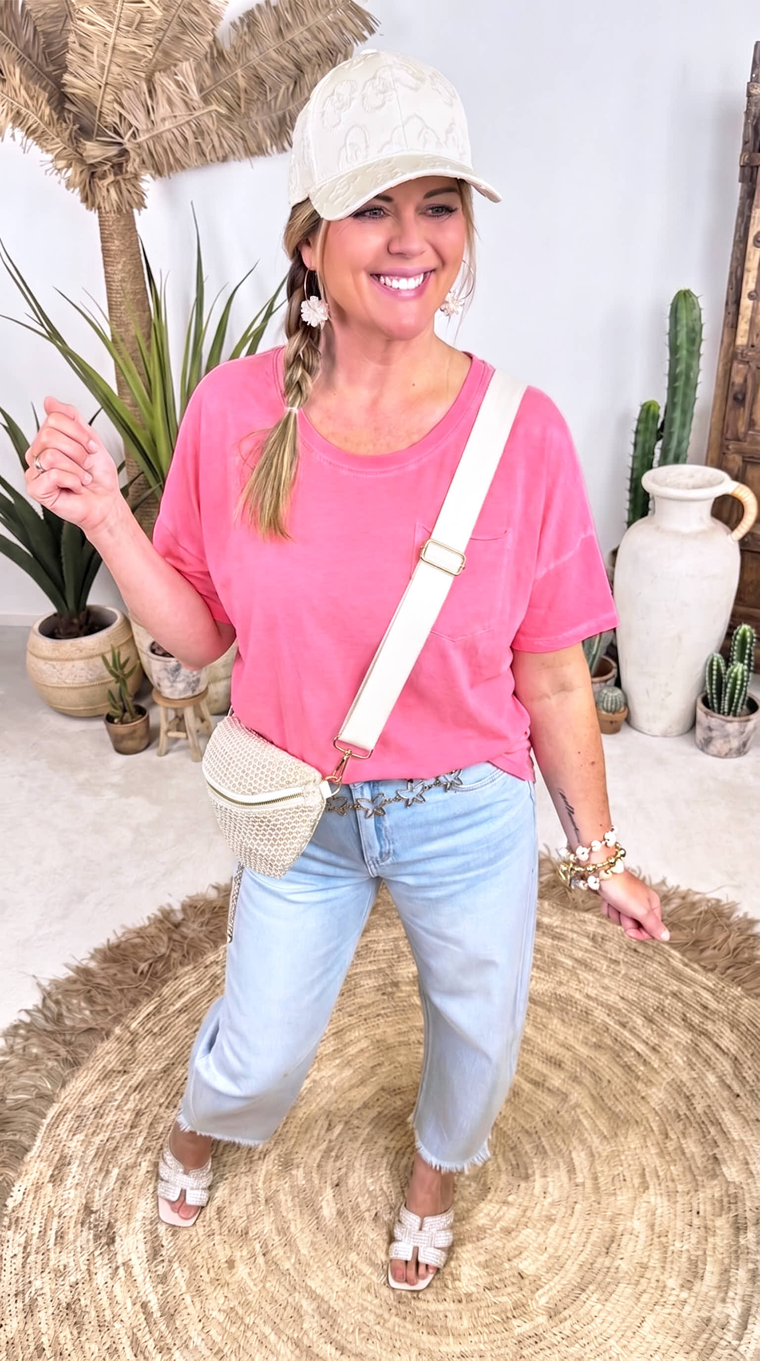 Oversized Shirt Power Mood *Neon Apricot*