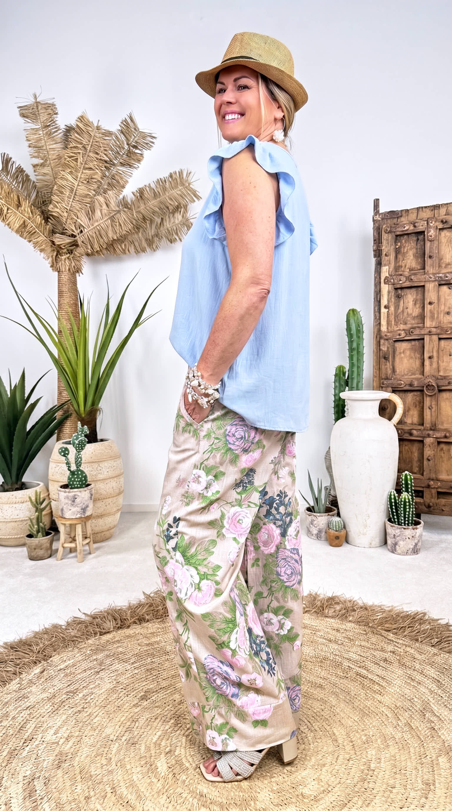 Blusen-Top Pure Flair *Blau*