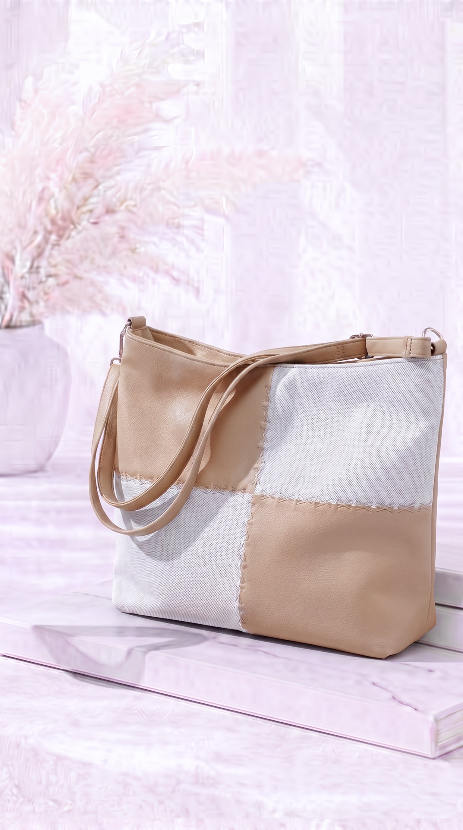 Tasche Patchwork Chic *Camel*