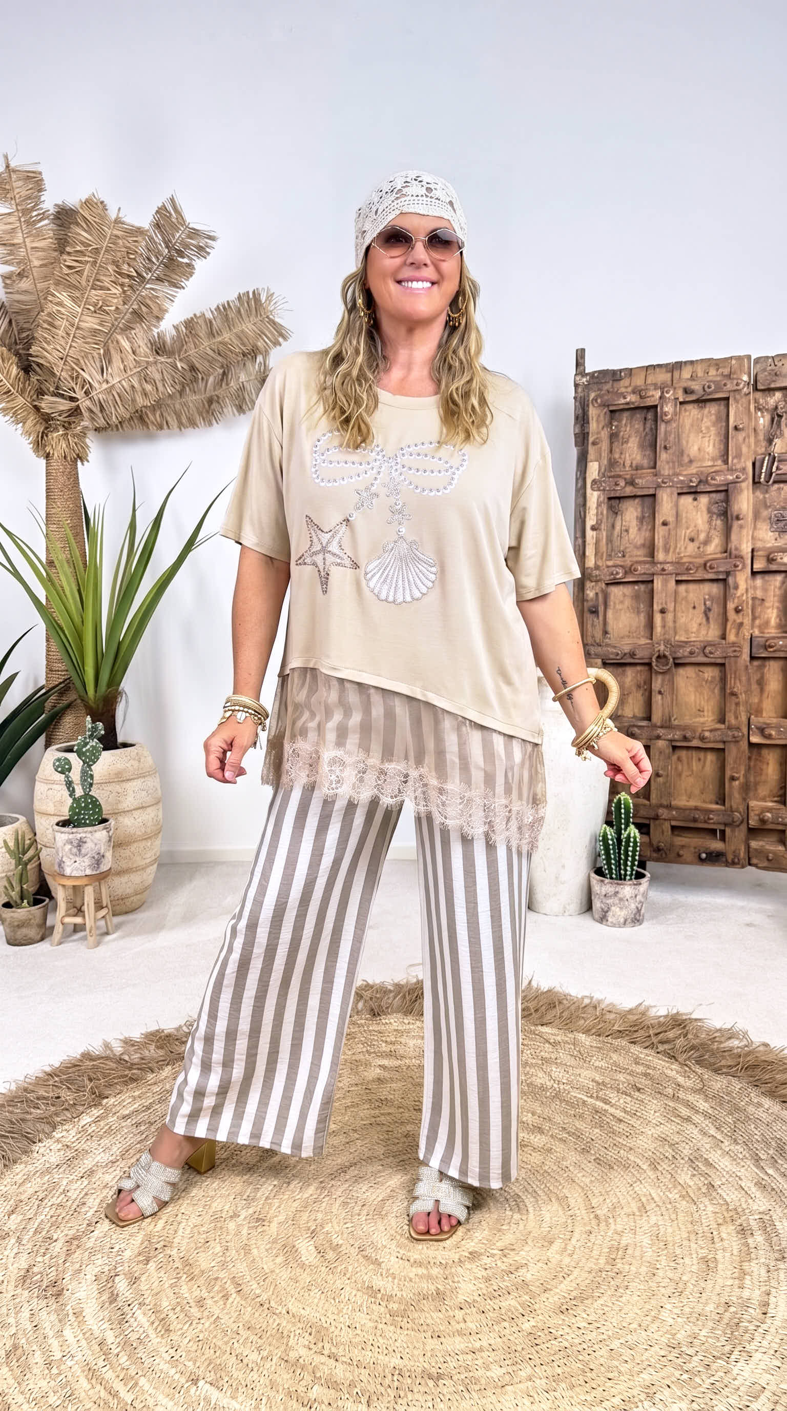 Long-Shirt Dolce Mare Glam *Camel*