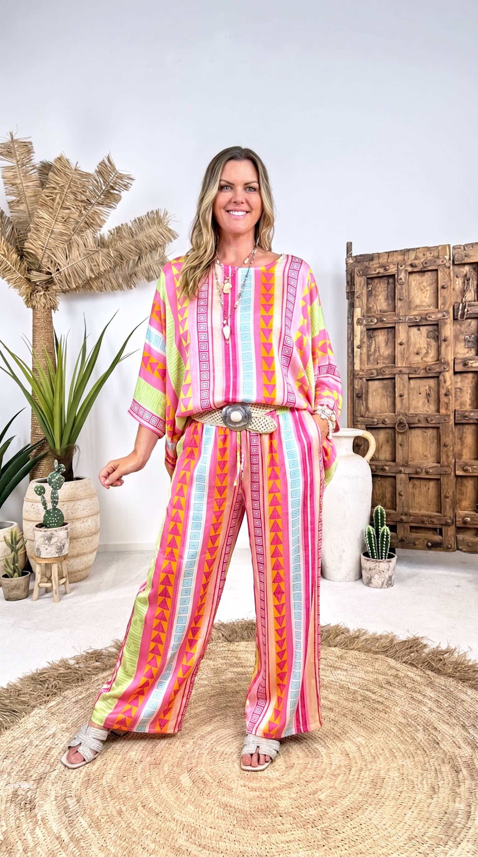 Weite Hose Ibiza Color Flow