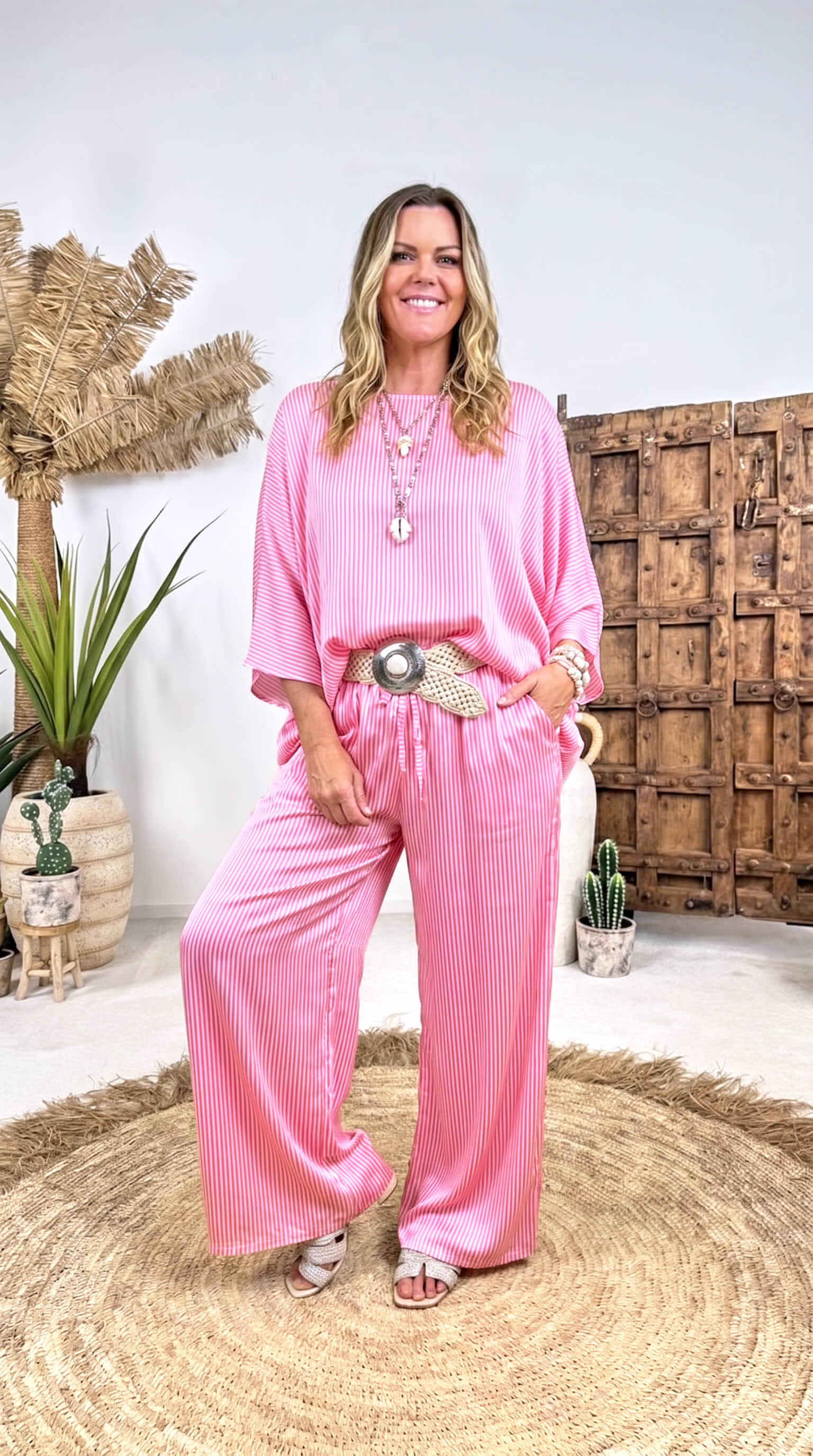 Weite Hose Candy Capri