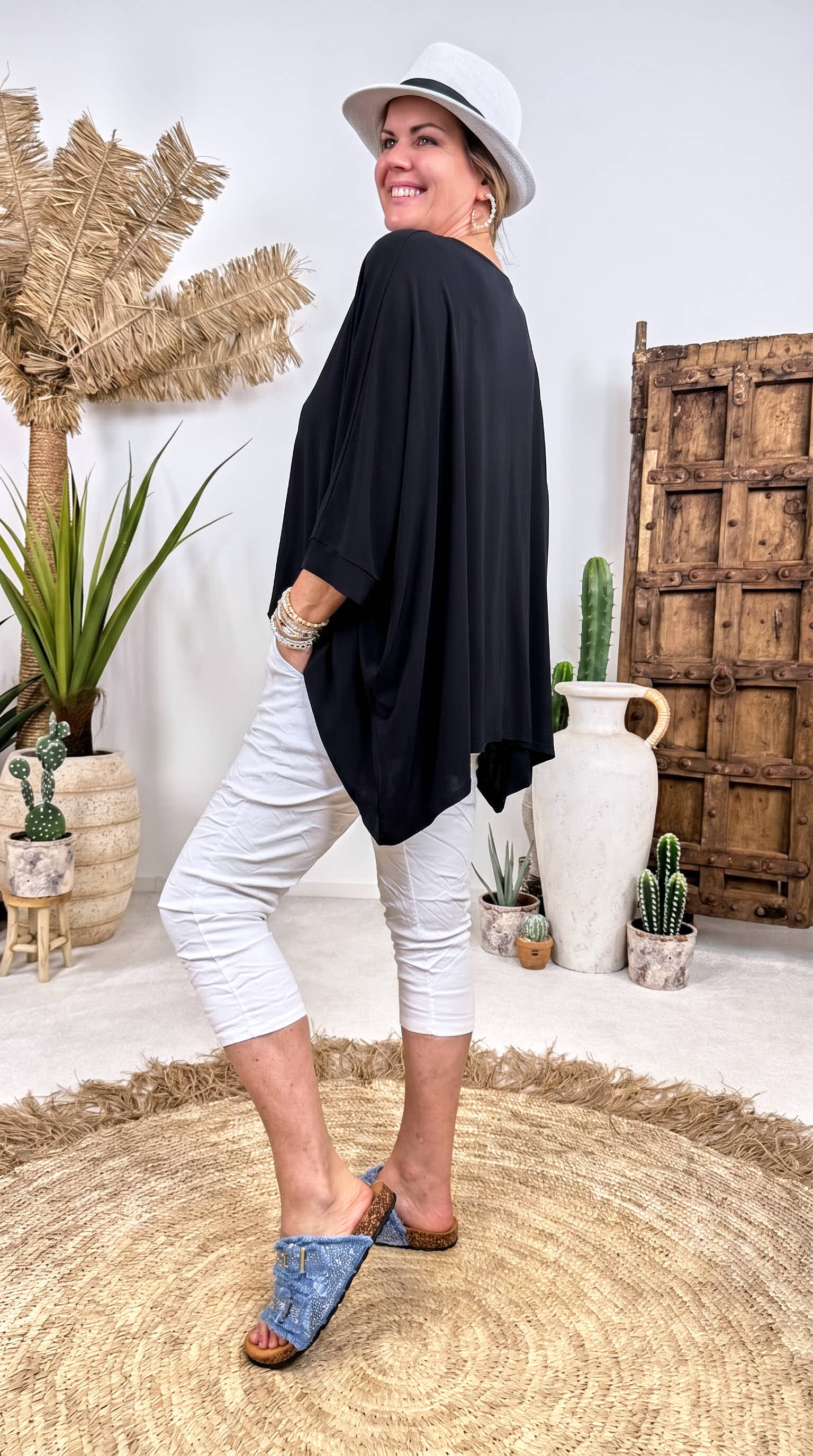 Oversized Shirt Lady in Love *Schwarz*