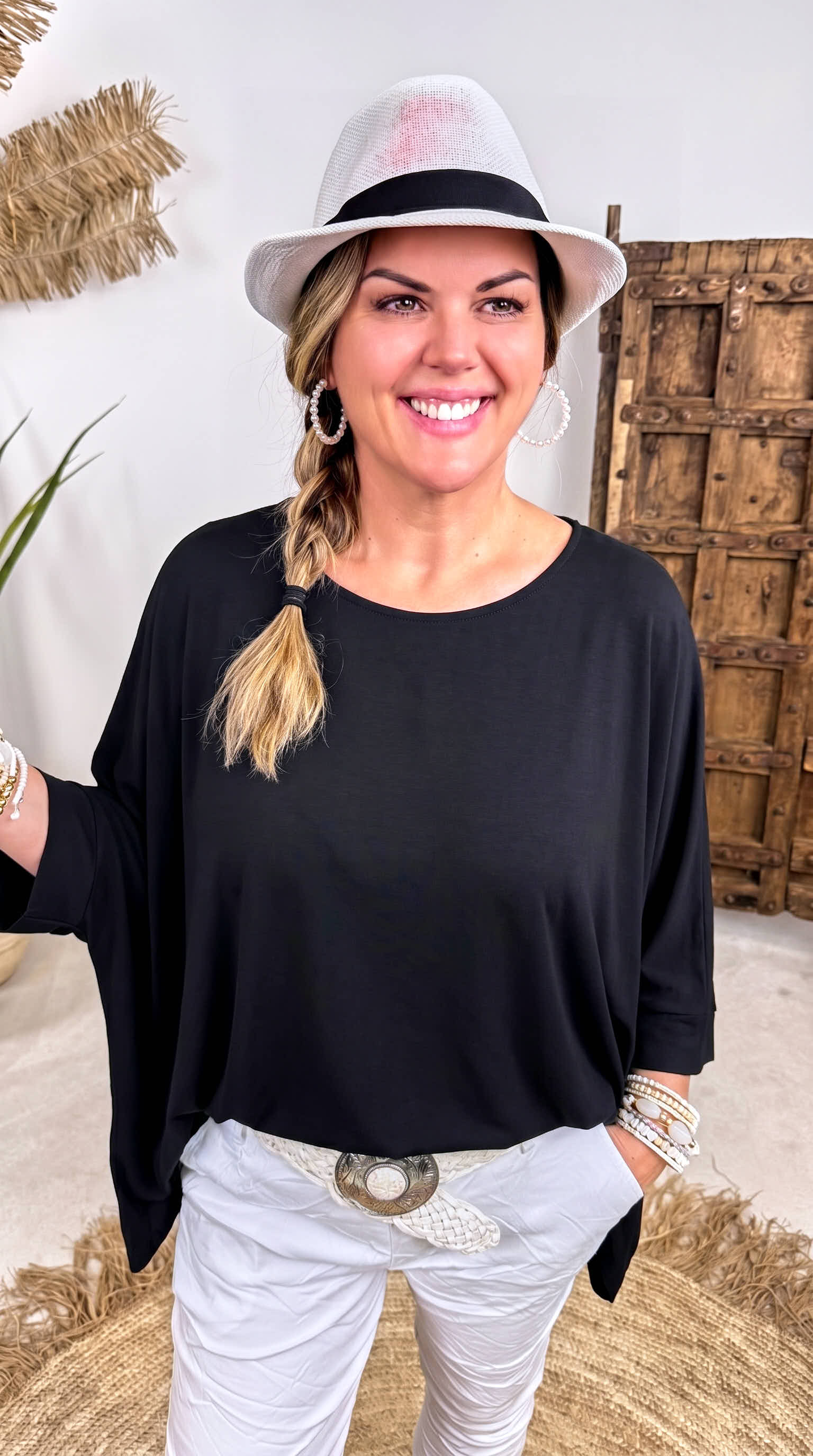 Oversized Shirt Lady in Love *Schwarz*