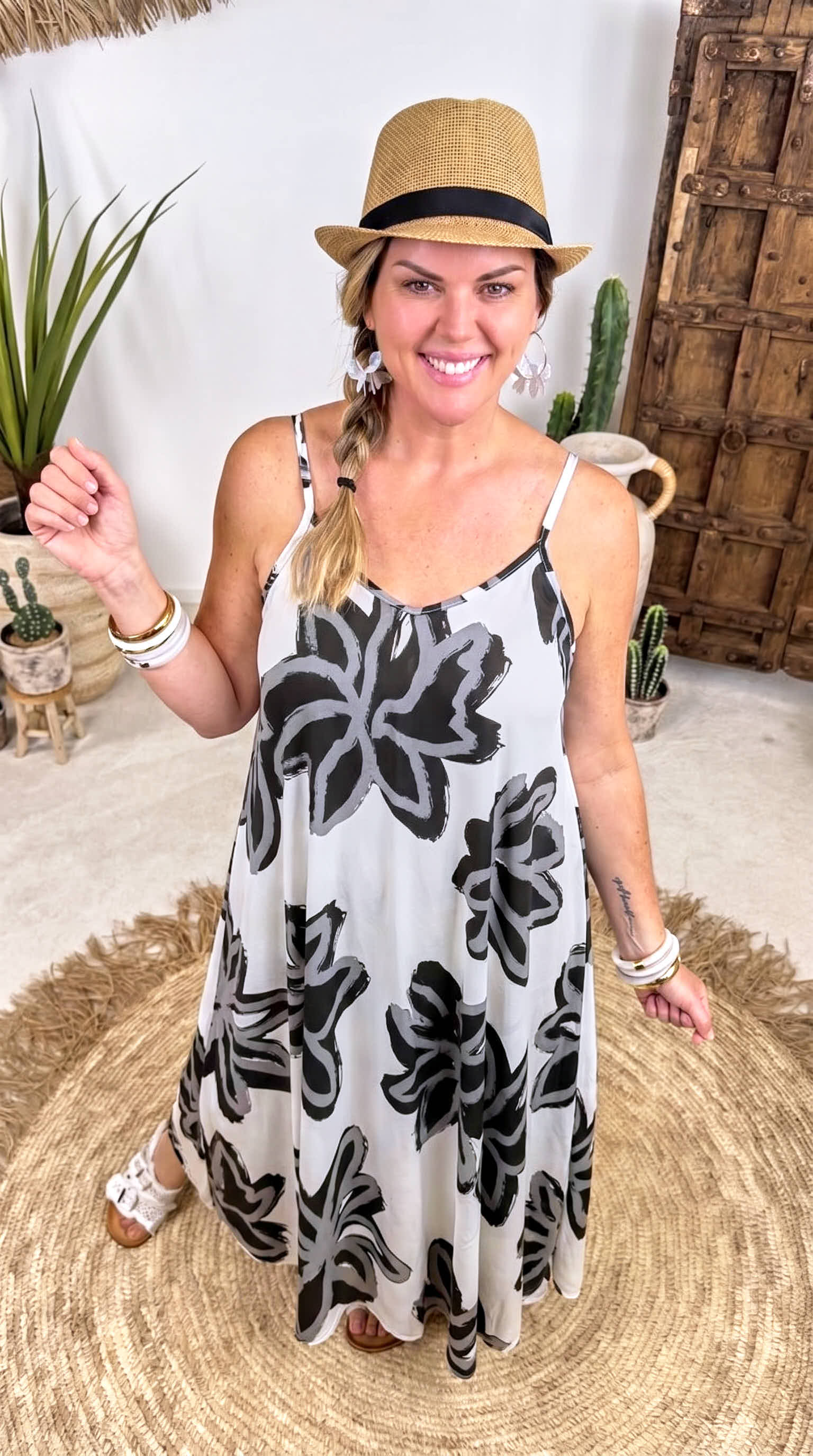 Langes Kleid Holiday Escape *Schwarz*