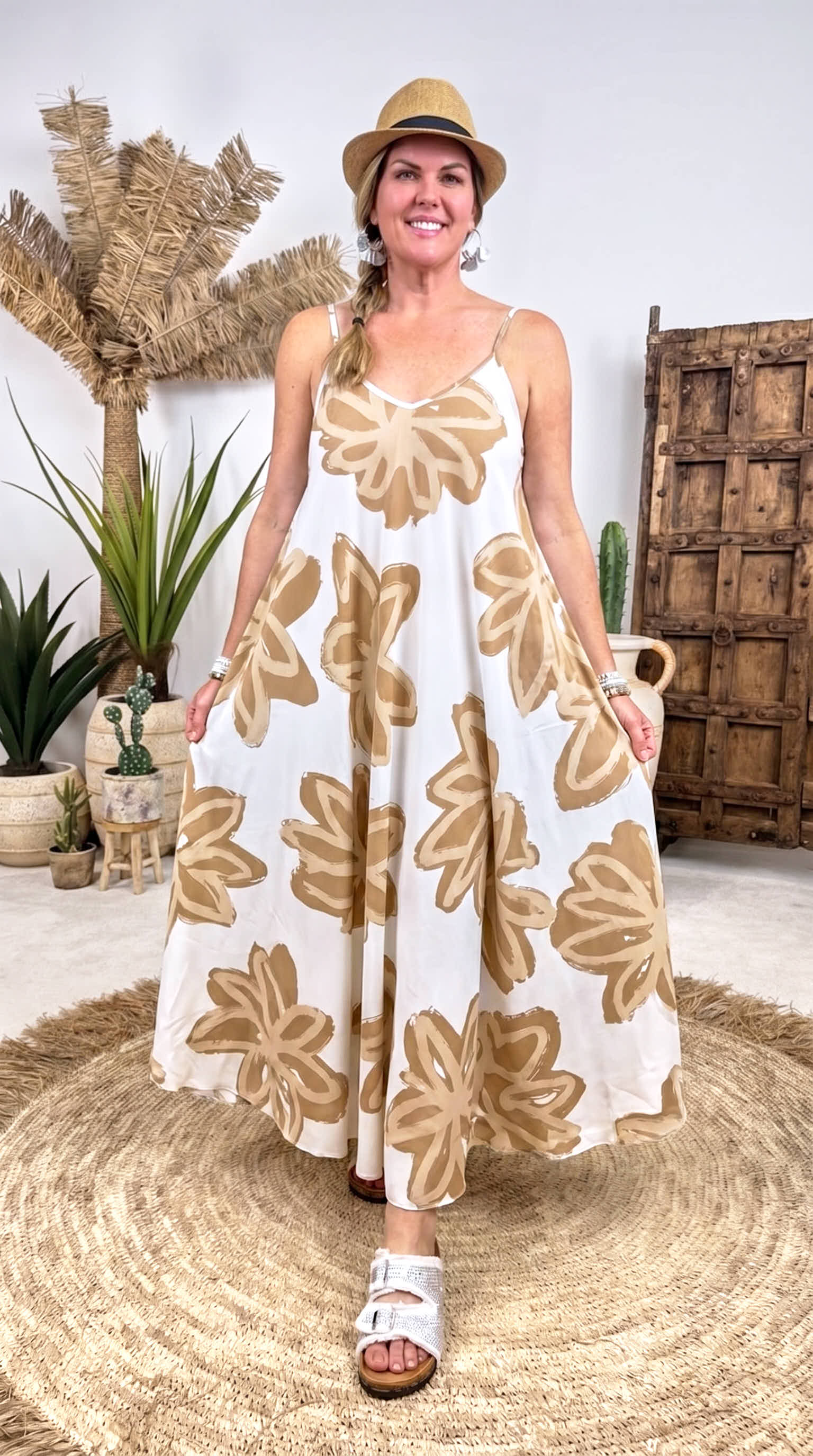 Langes Kleid Holiday Escape *Camel*