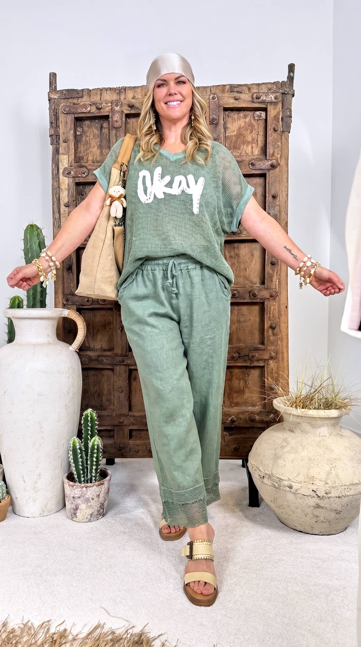 Netz-Shirt Casual Spark *Khaki*