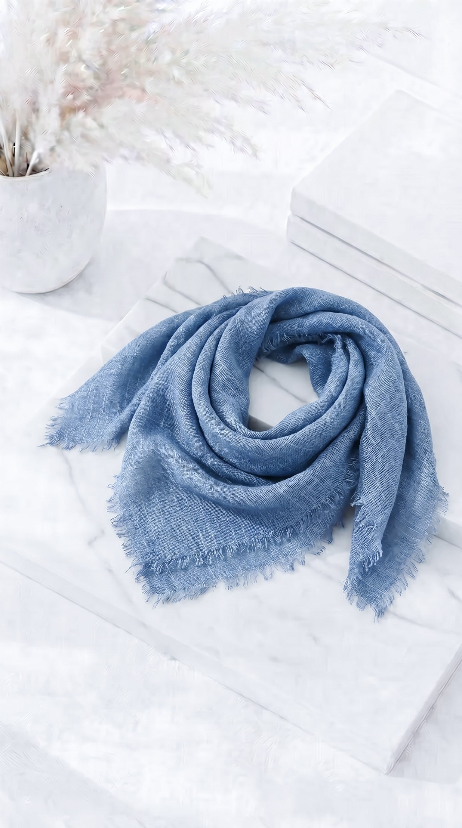 Leinen-Halstuch Fresh Breeze *Jeansblau*