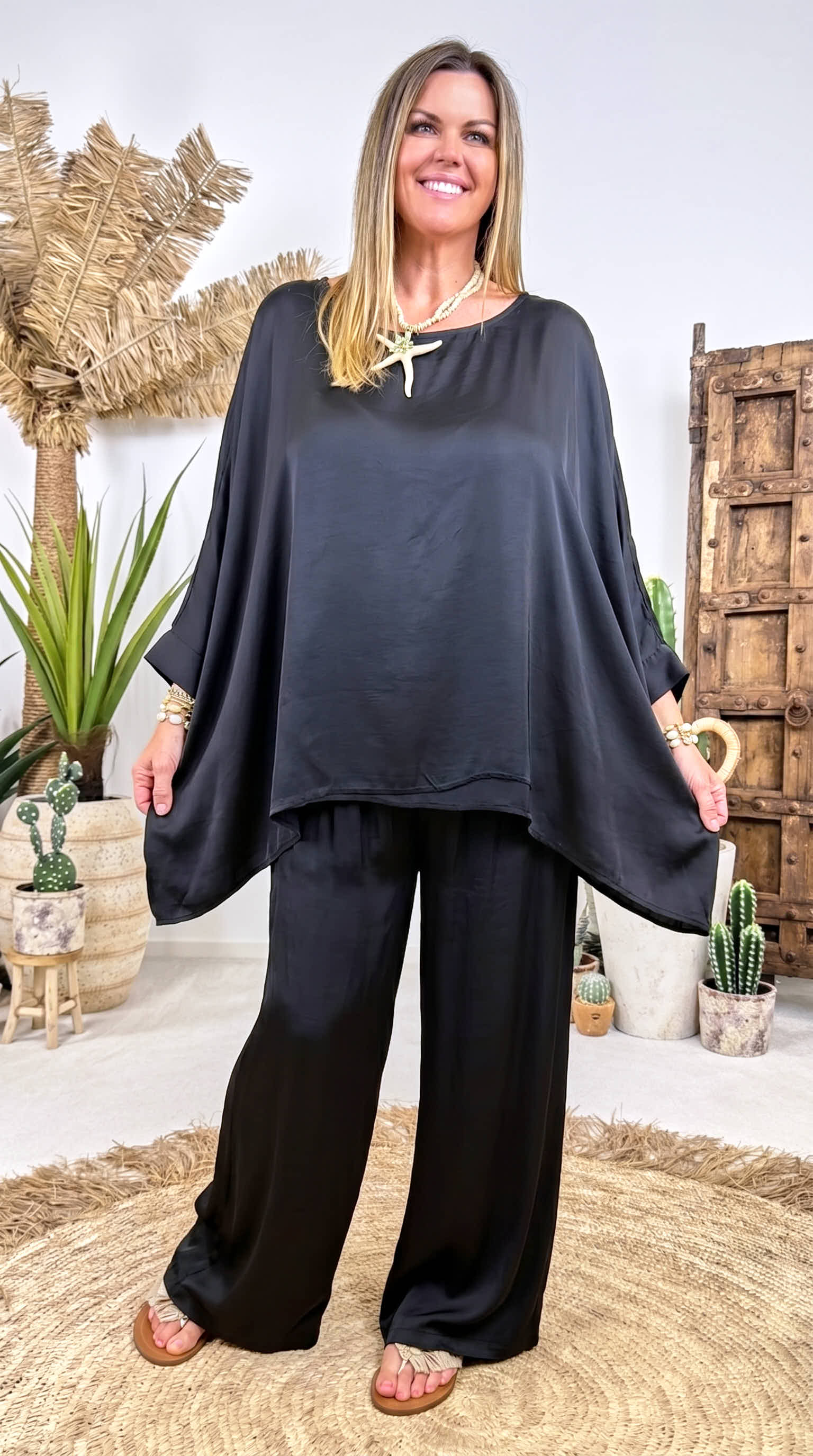 Weite Hose Soft Comfort *Schwarz*