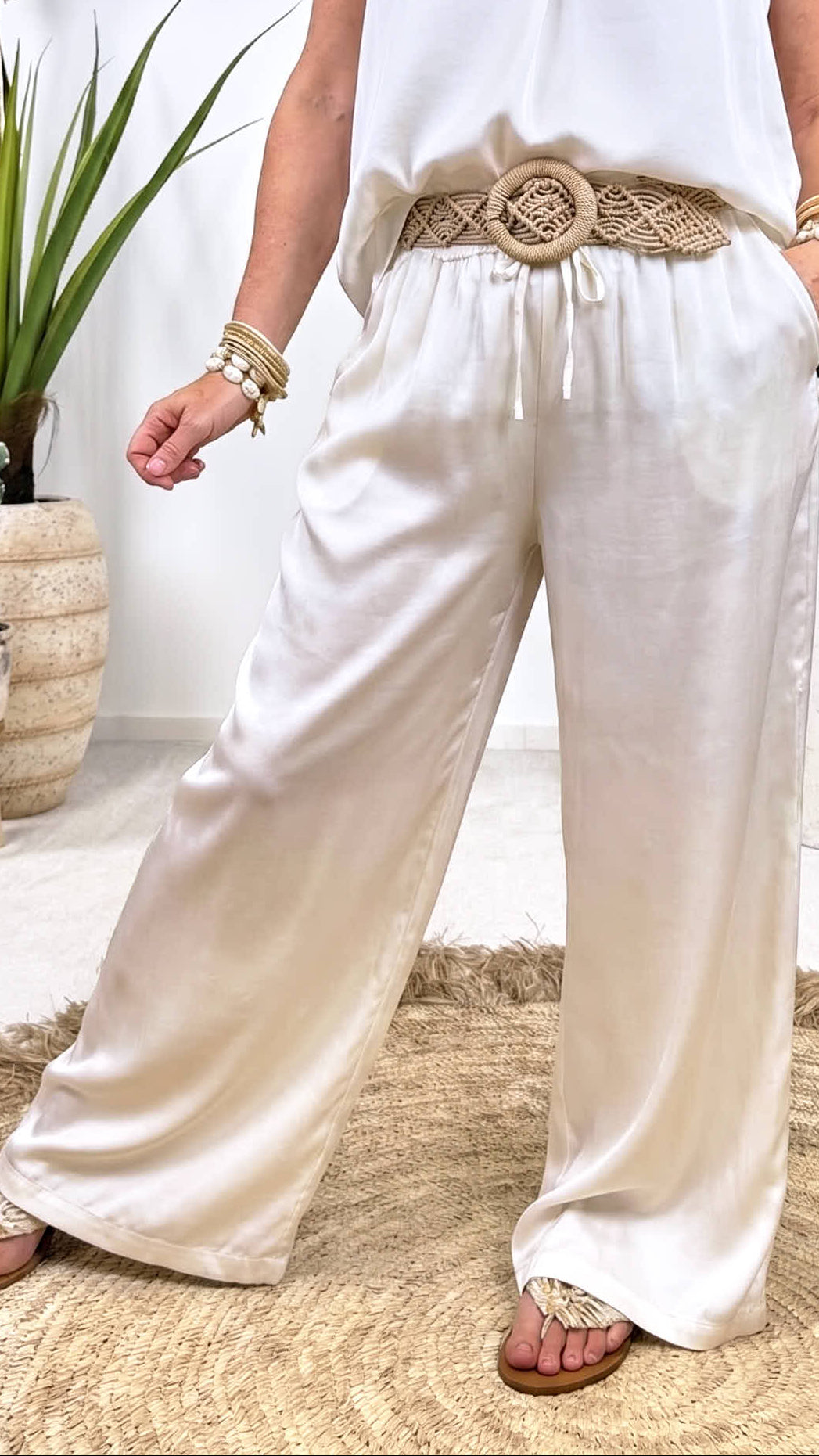 Weite Hose Soft Comfort *Creme*