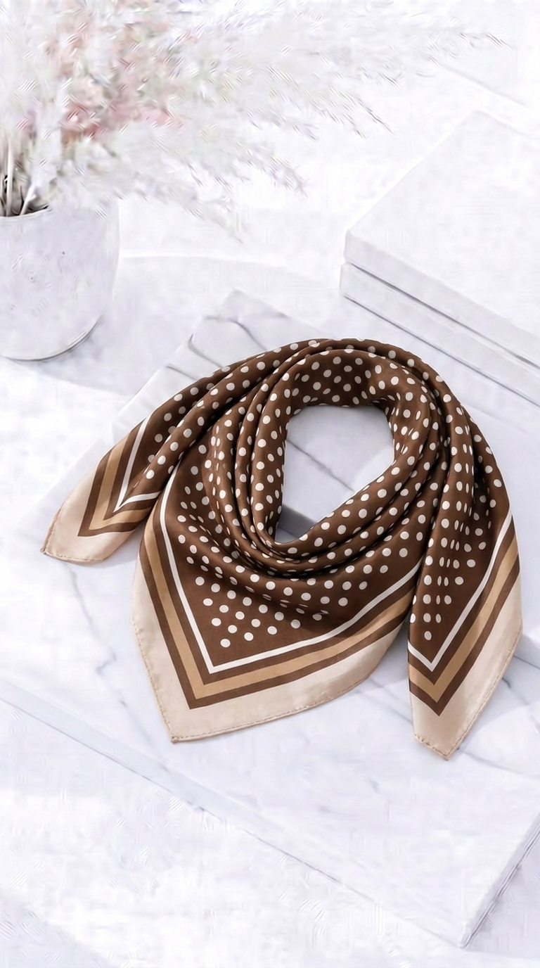 Halstuch Parisienne Dots *Camel*