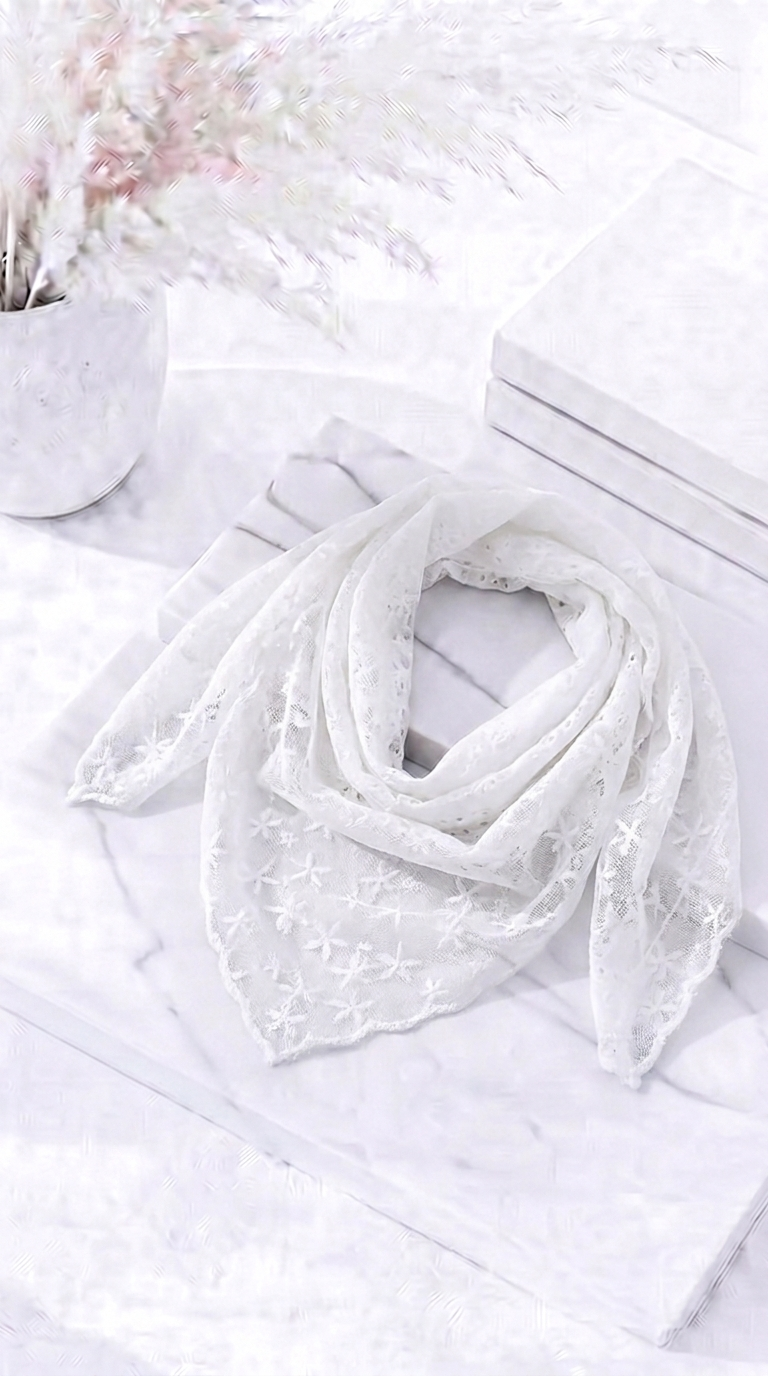 Spitzentuch Vintage Lace *Weiß*