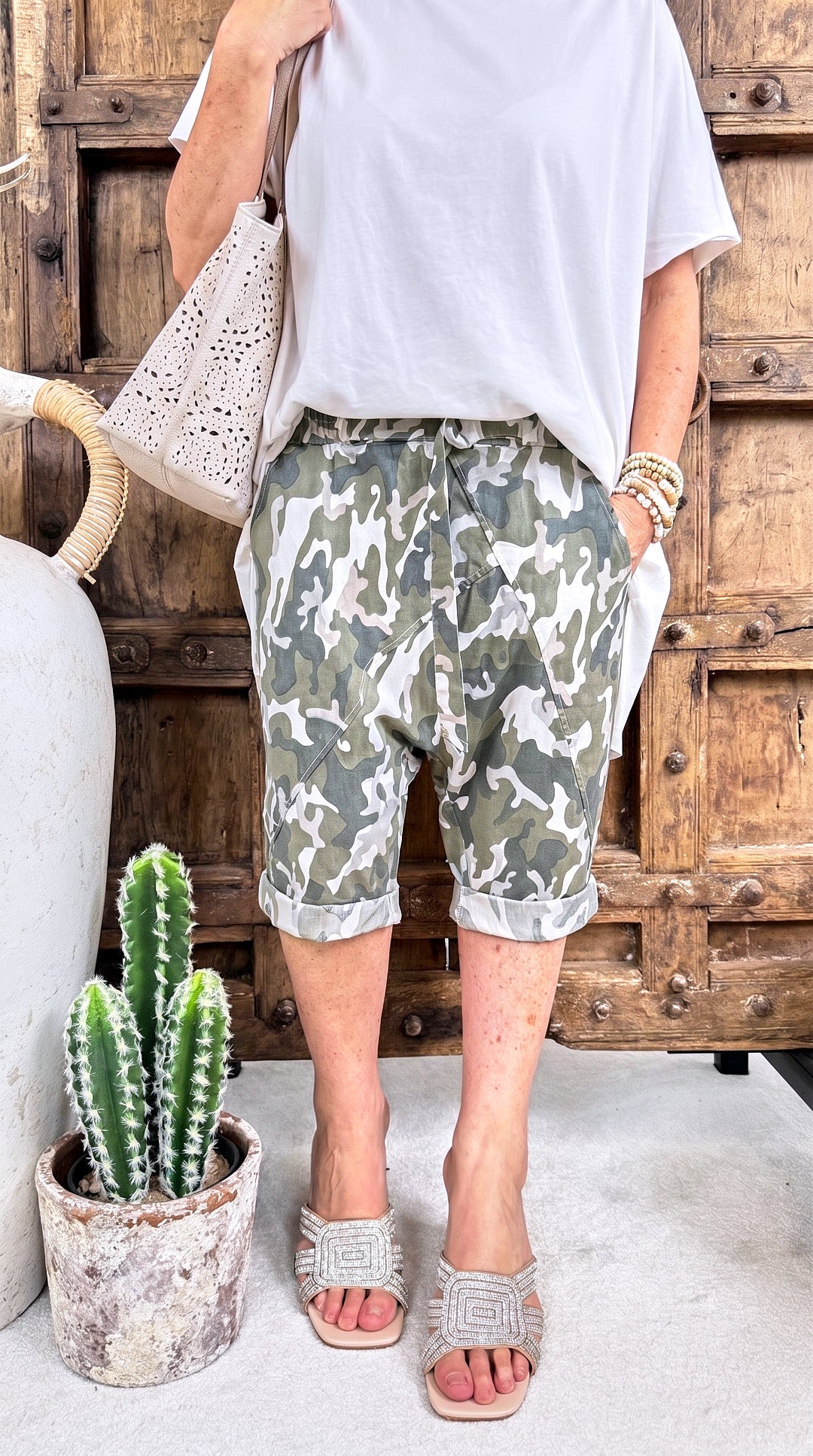 Bermuda Baggy Explorer Love *Weiß*