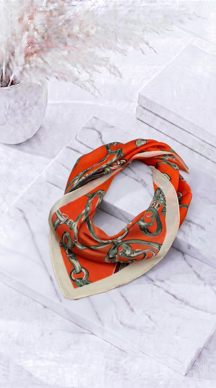 Halstuch Orange Poetry