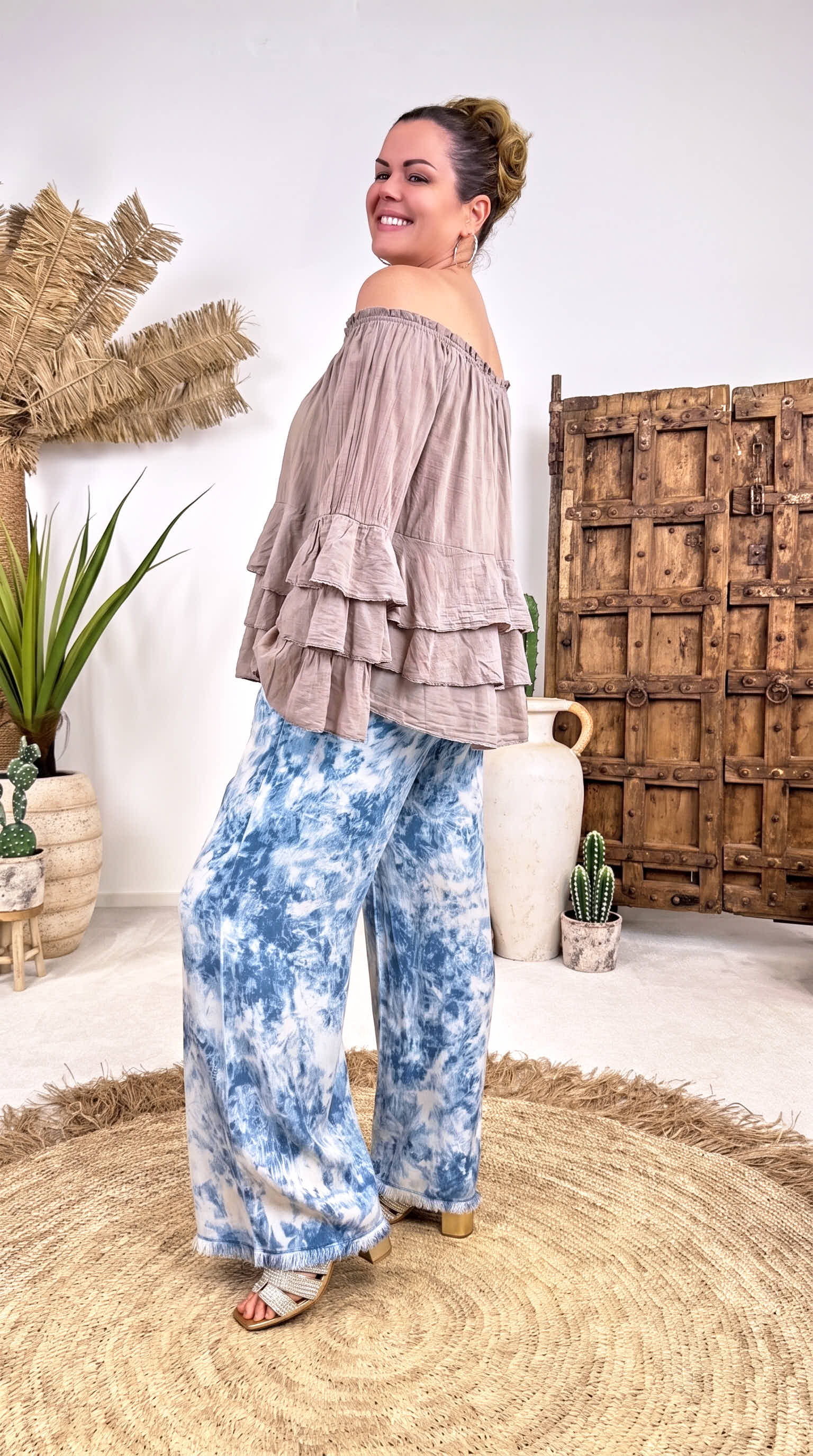 Bluse Dreamy Romance *Taupe*