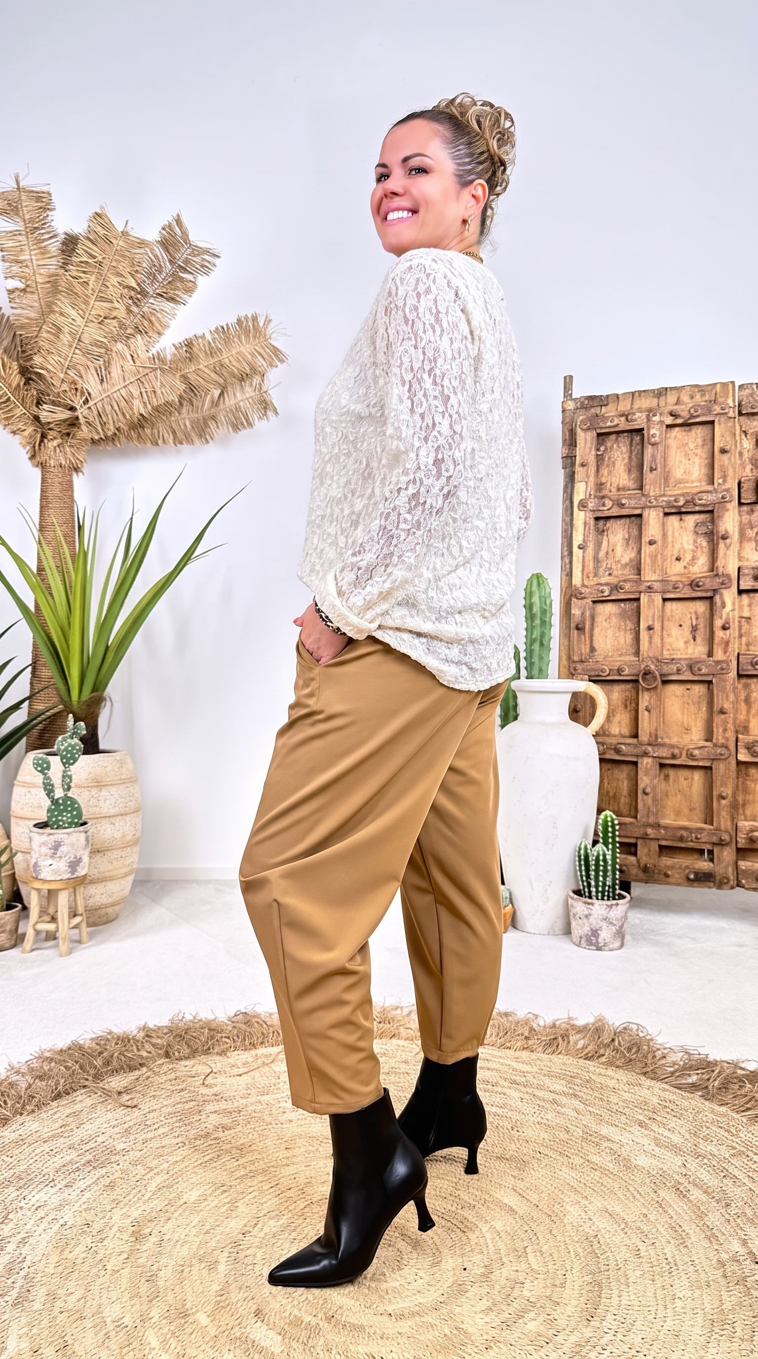 Spitzenshirt Moonlace *Creme*