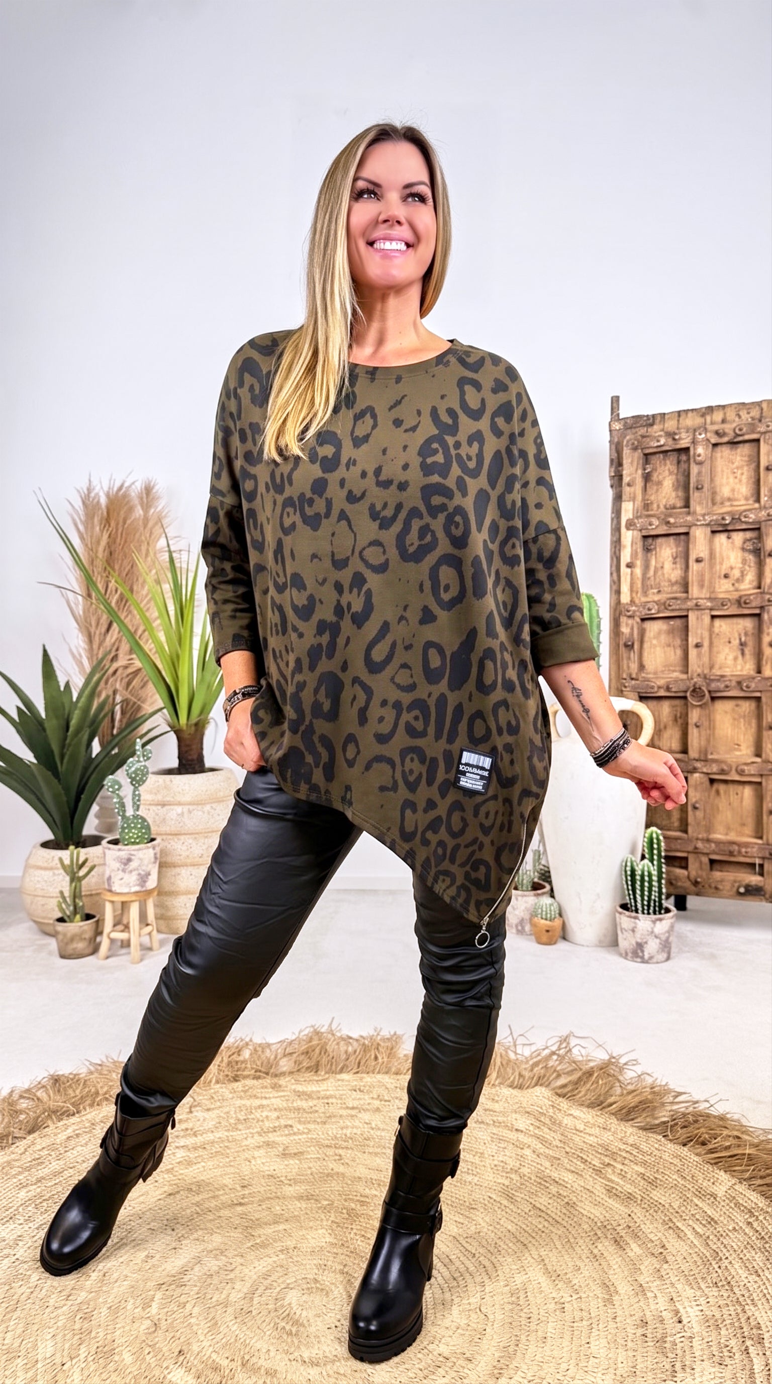 Oversized Sweatshirt Carnivale *Schoko*