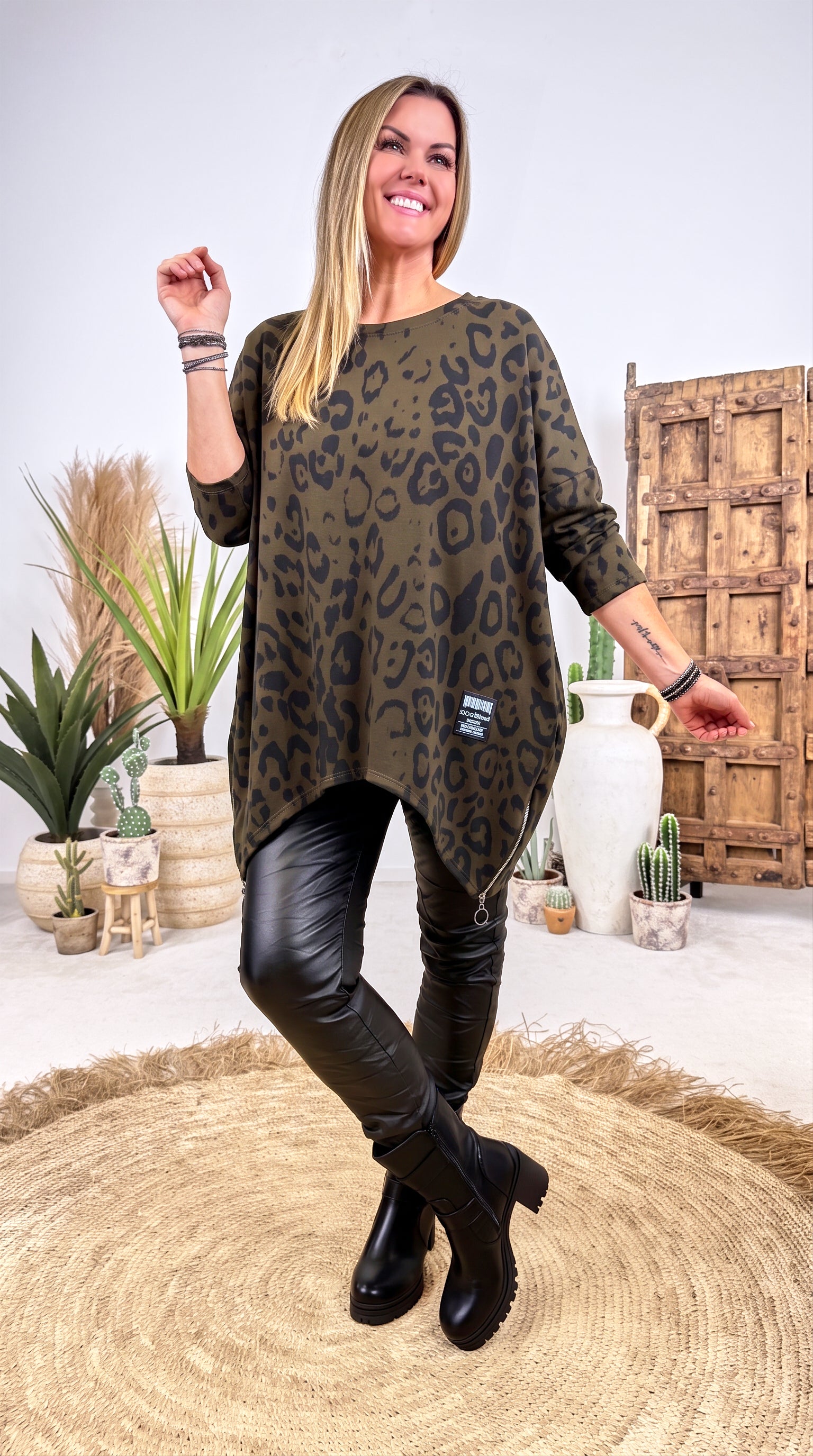 Oversized Sweatshirt Carnivale *Schoko*
