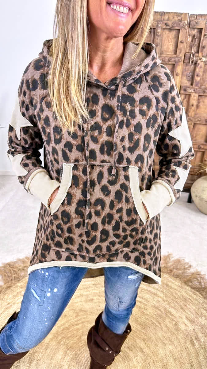 Long-Hoodie Mirano *Taupe*