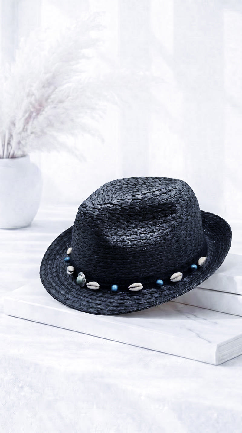 Hut Cowrie *Schwarz*